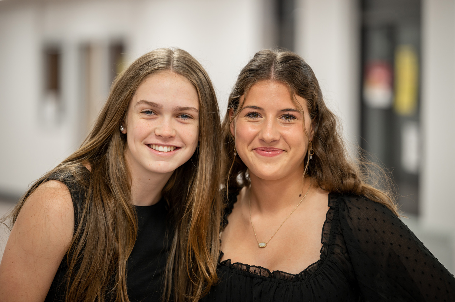  Lauren Donaghy and Devon St. John at the English Honor Society induction. (Darin Reed photo.)  
