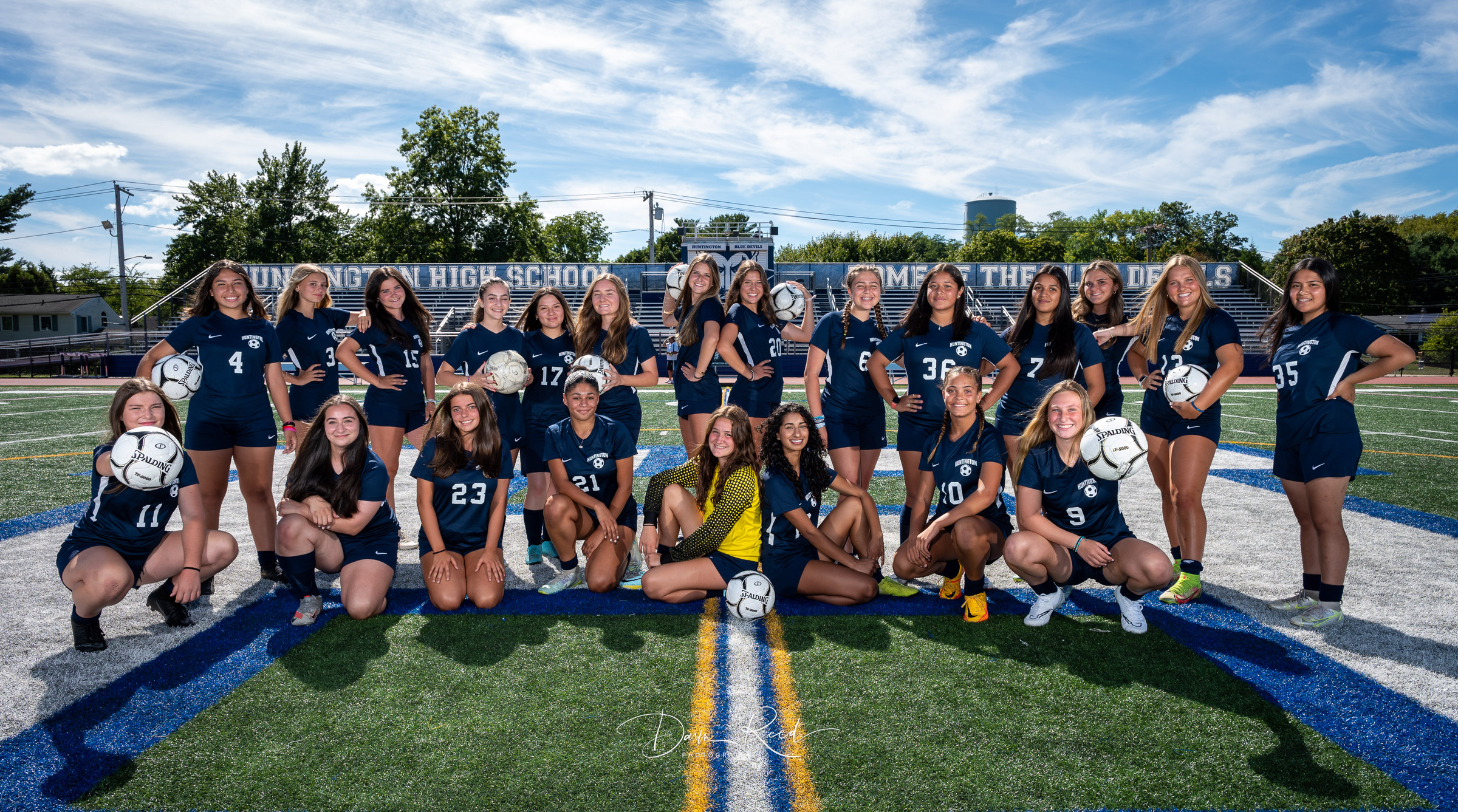 The 2022 Huntington varsity girls' soccer team. (Darin Reed photo.)