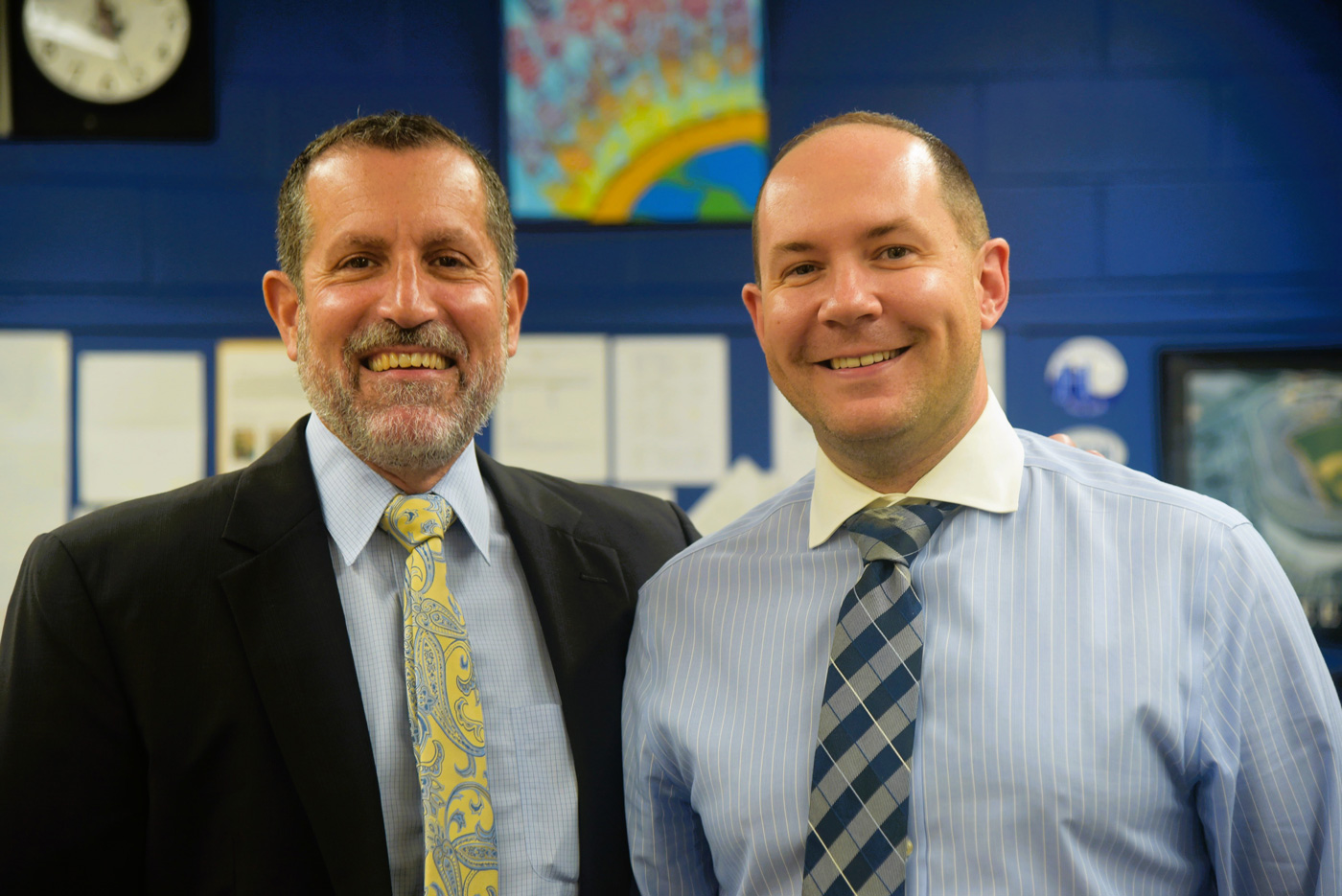 Superintendent Jim Polansky with Assistant Superintendent Christopher Hender 