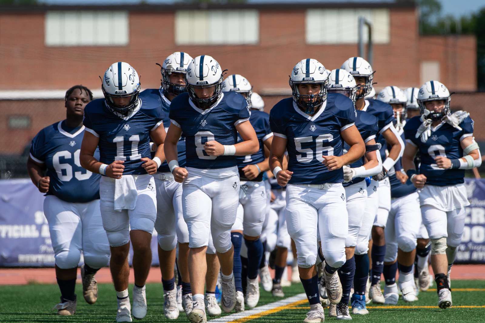 Here come the Blue Devils. (Darin Reed photo.)