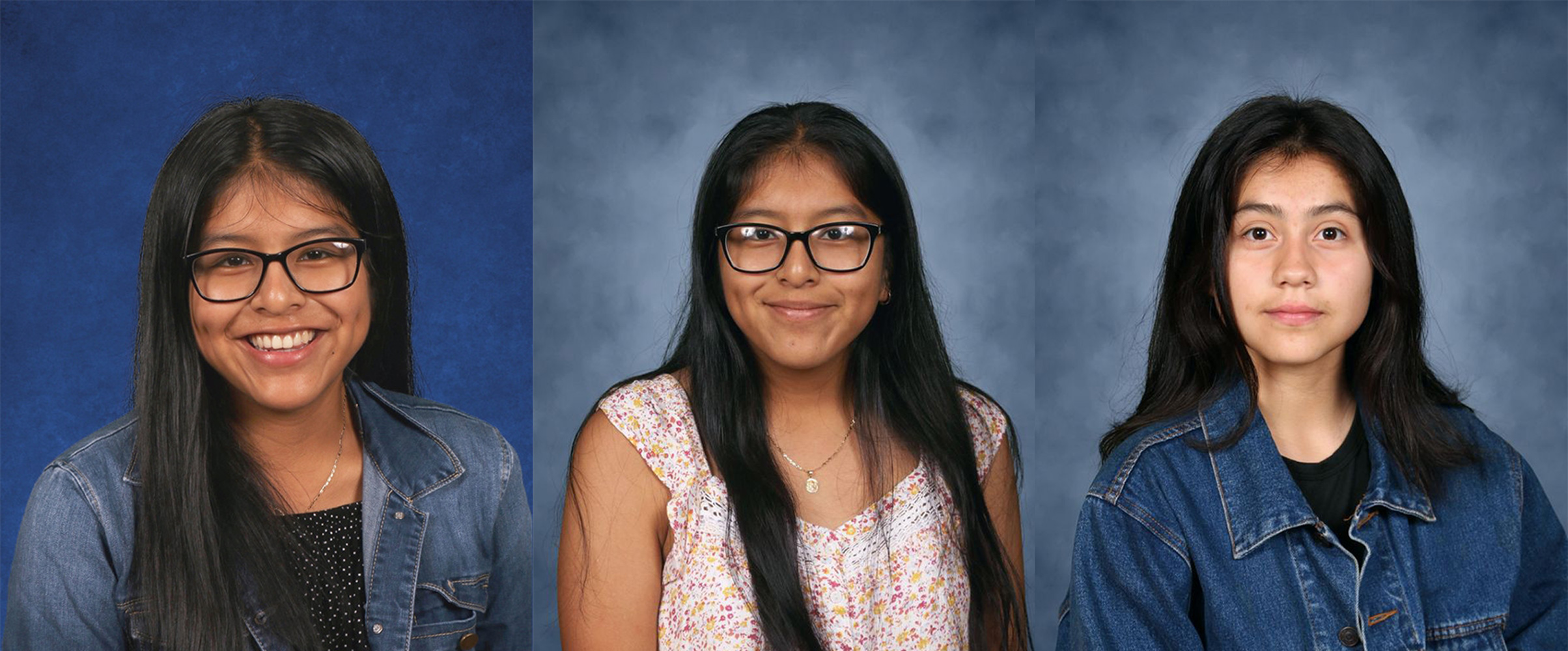  Huntington juniors from left to right:  Andrea Mani-Munoz,   Damaris Mani-Munoz, and Jannel Marroquin.  