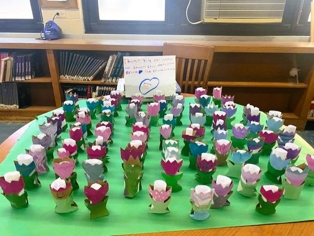  Friendship club members made and distributed tokens of appreciation to staff members   