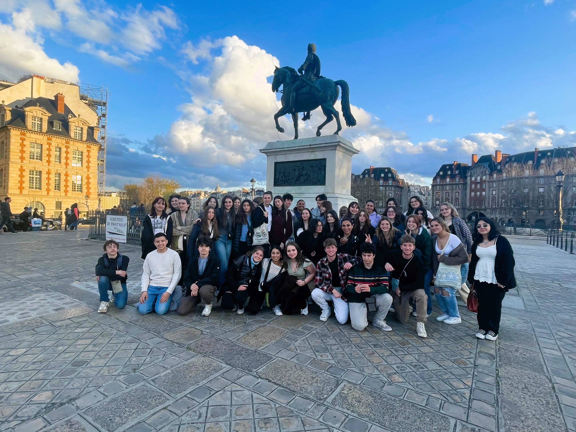  The Huntington students experienced the sights and sounds of several European cities   