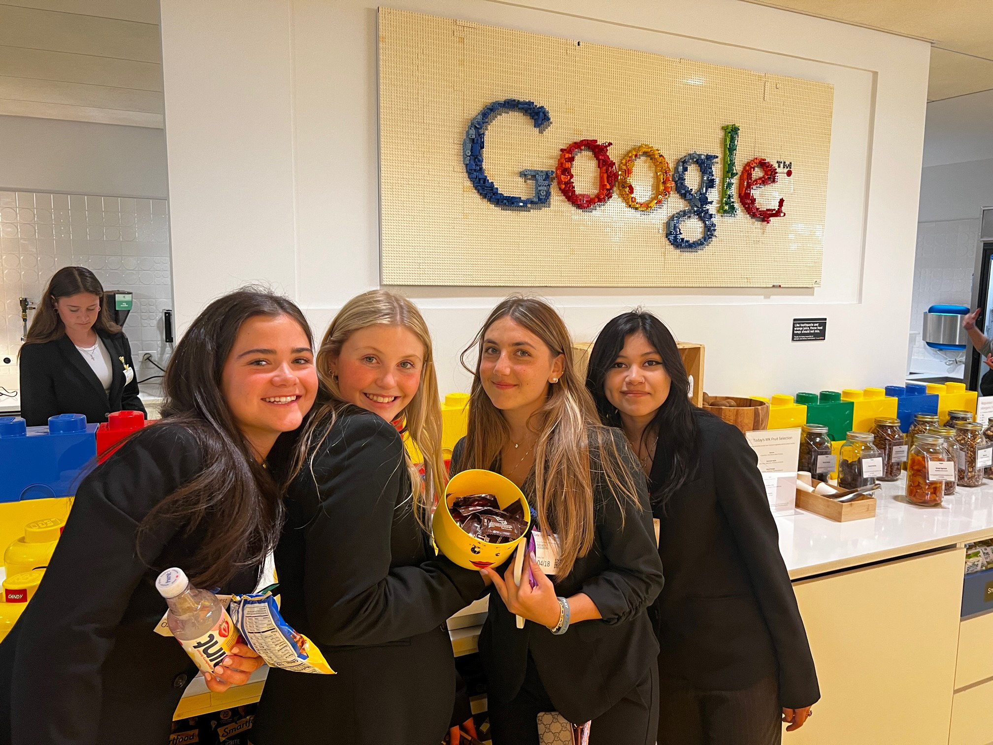  Huntington business students at Google's New York City offices  