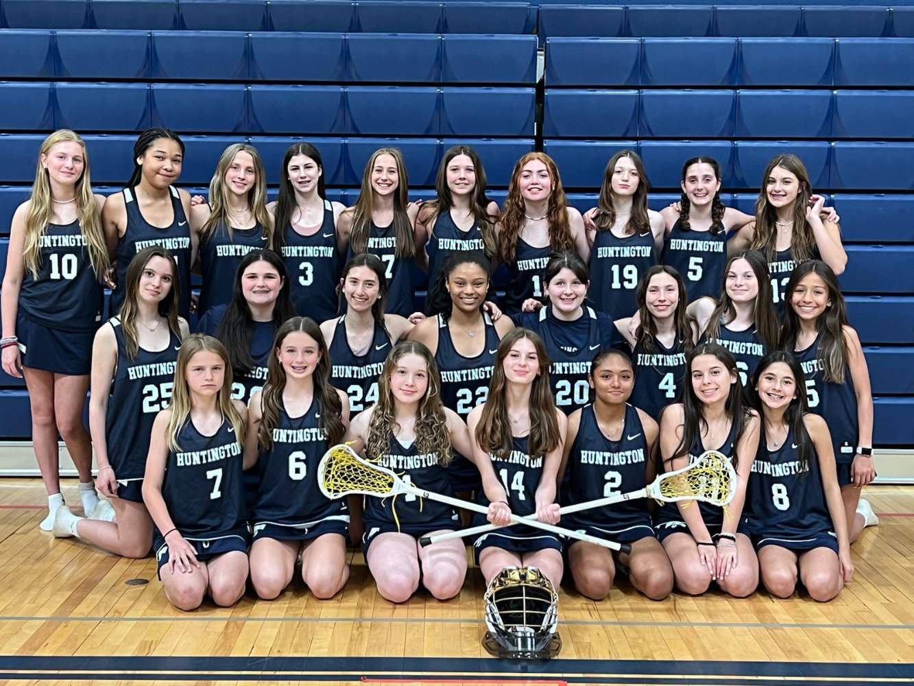  The 2023 Finley Middle School girls' lacrosse team.  