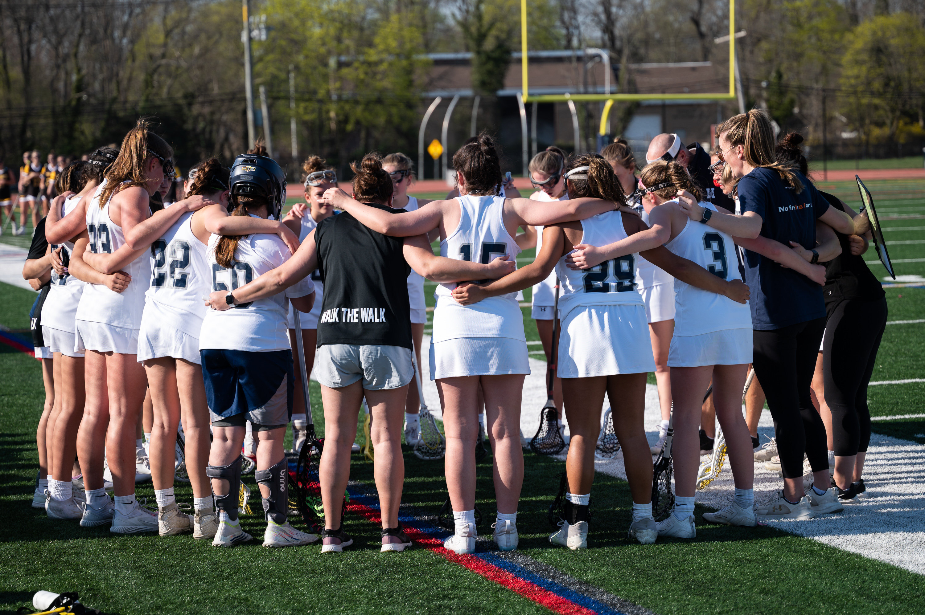  The Huntington girls' lacrosse team topped Middle Country, 10-8. (Darin Reed photo)  