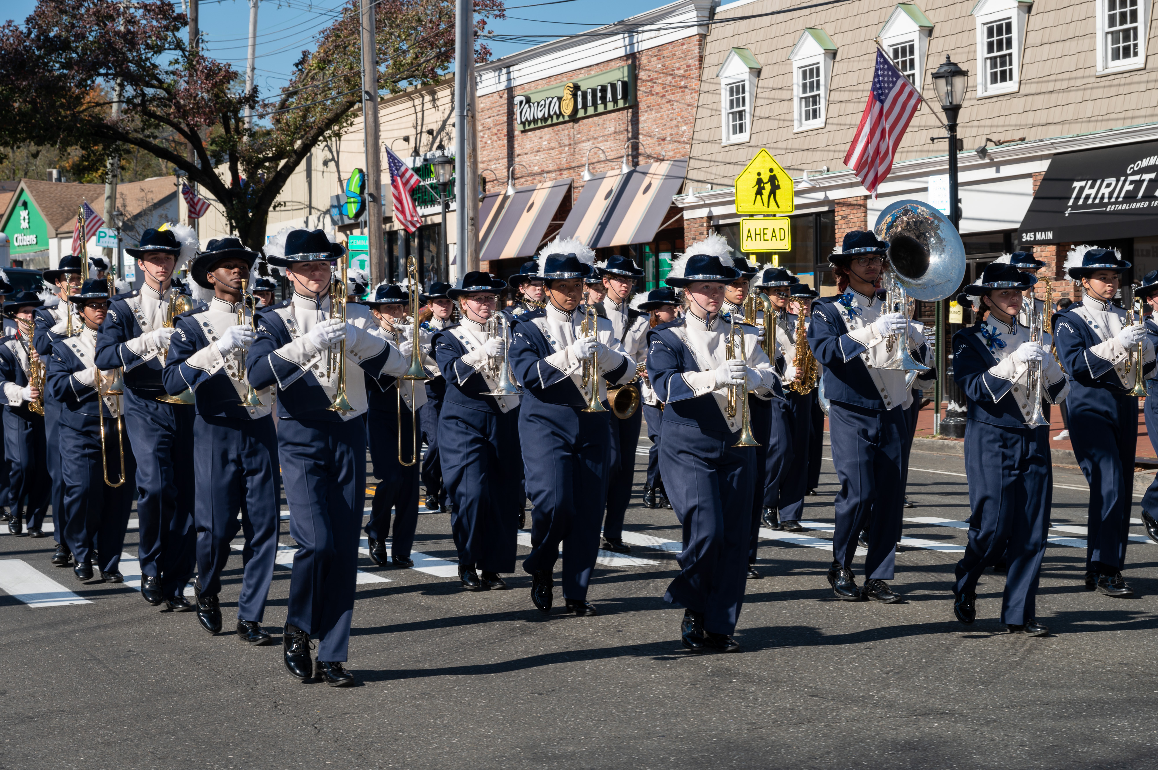  The Blue Devil marching band will lead a parade down Main Street on Homecoming Day. (Darin Reed photo.)  