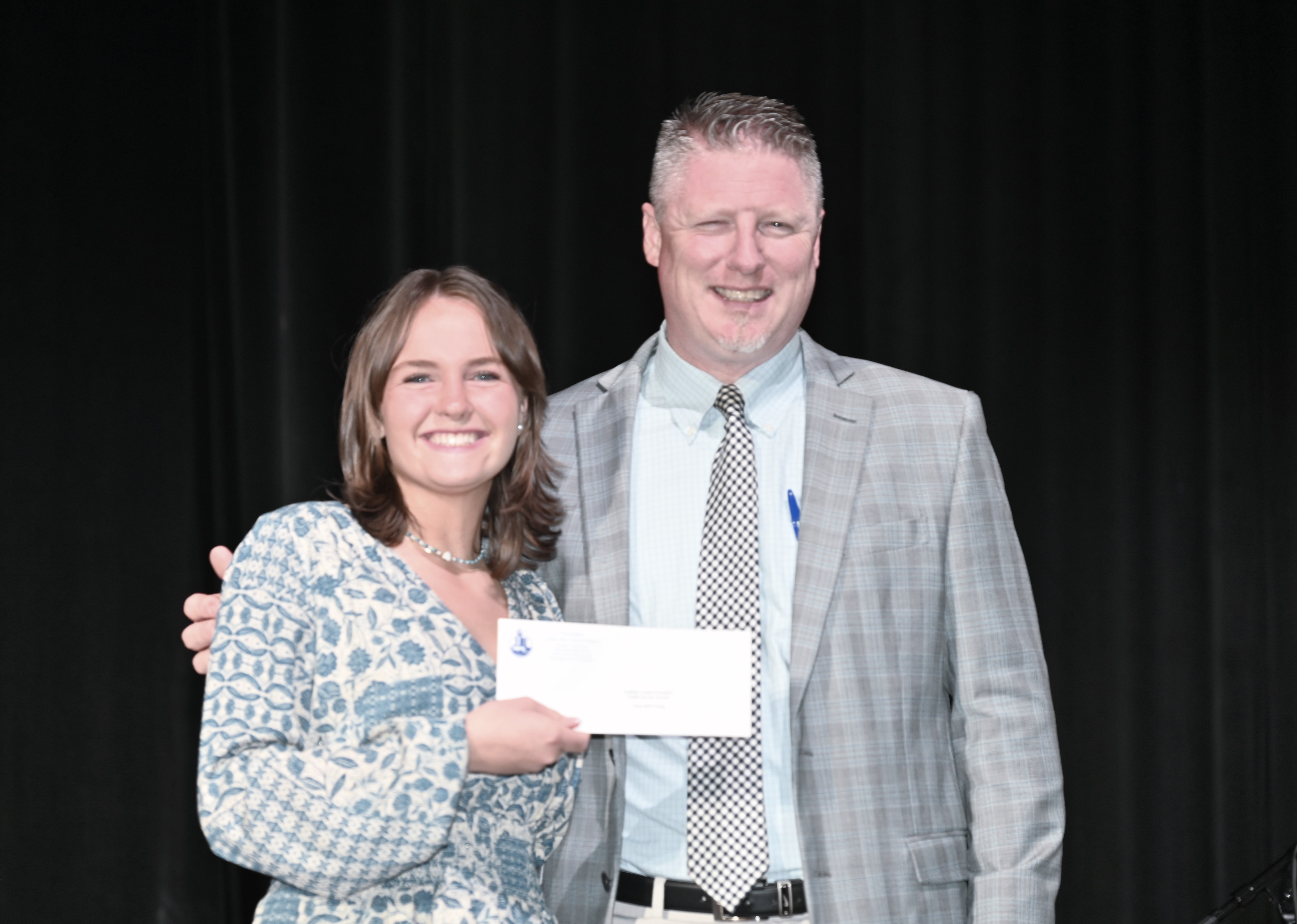  Principal Brenden Cusack presented the County Executive Award to Anna Bell Young   