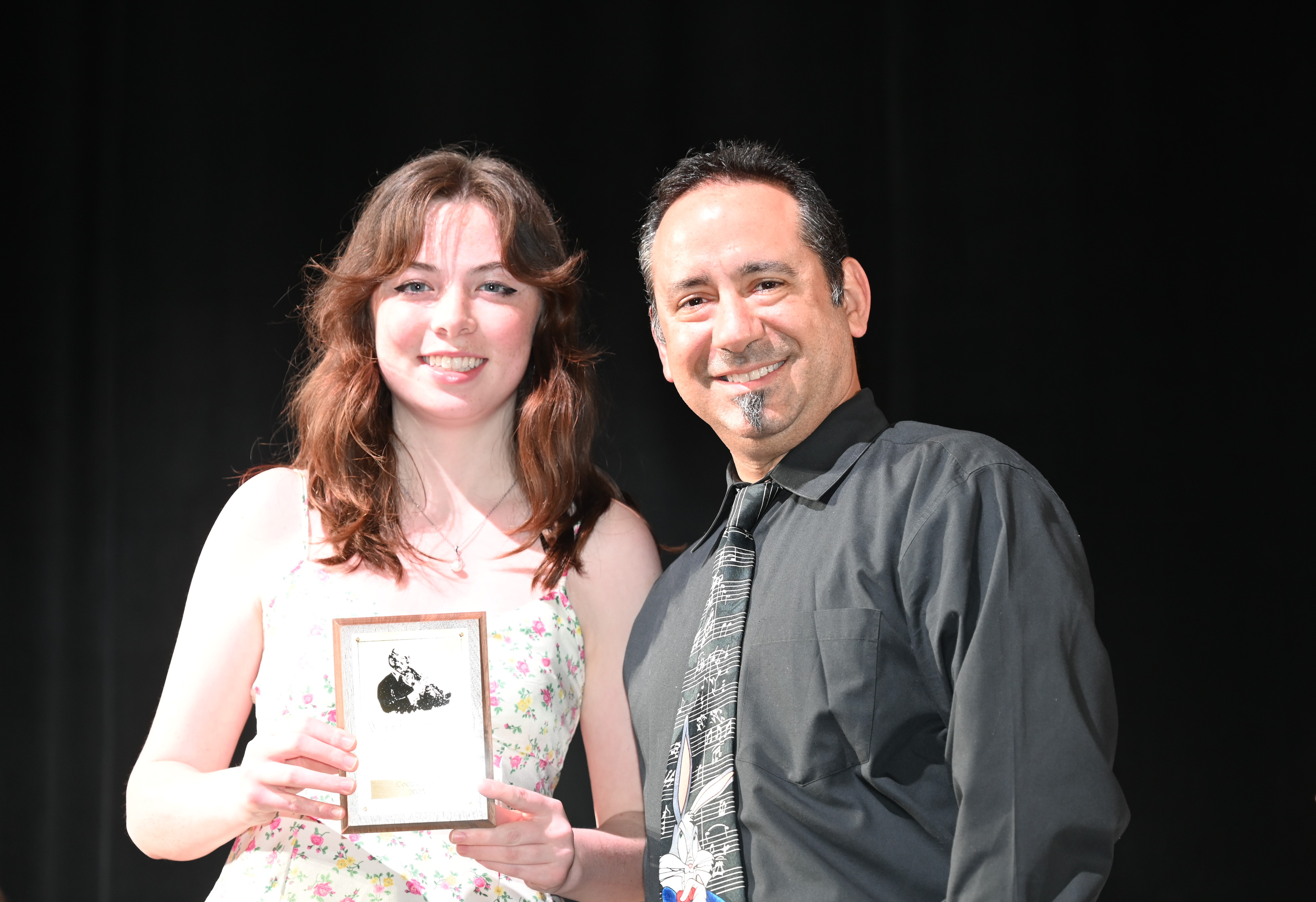  Cecilia Kye with Huntington music department faculty member Dr. Jason Giachetti   
