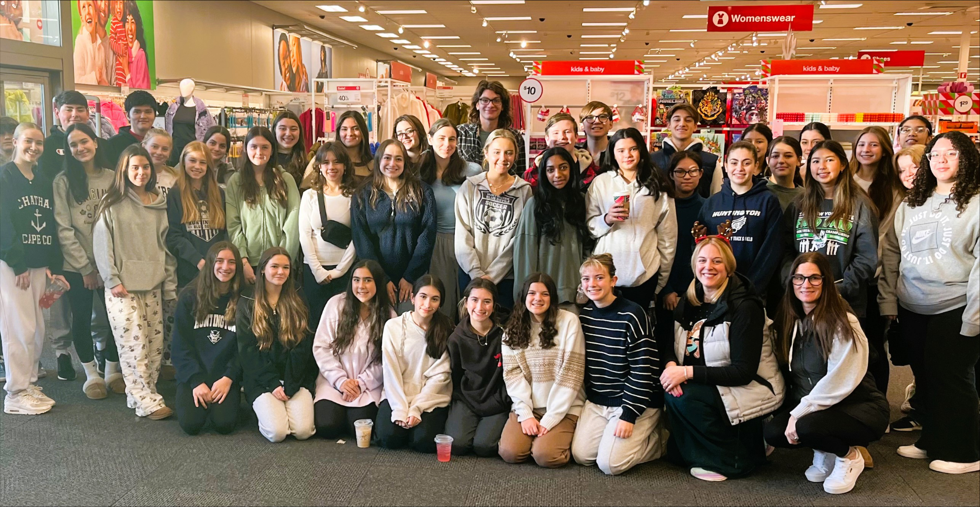  Dozens of Key Club members turned out for the shopping tour.  