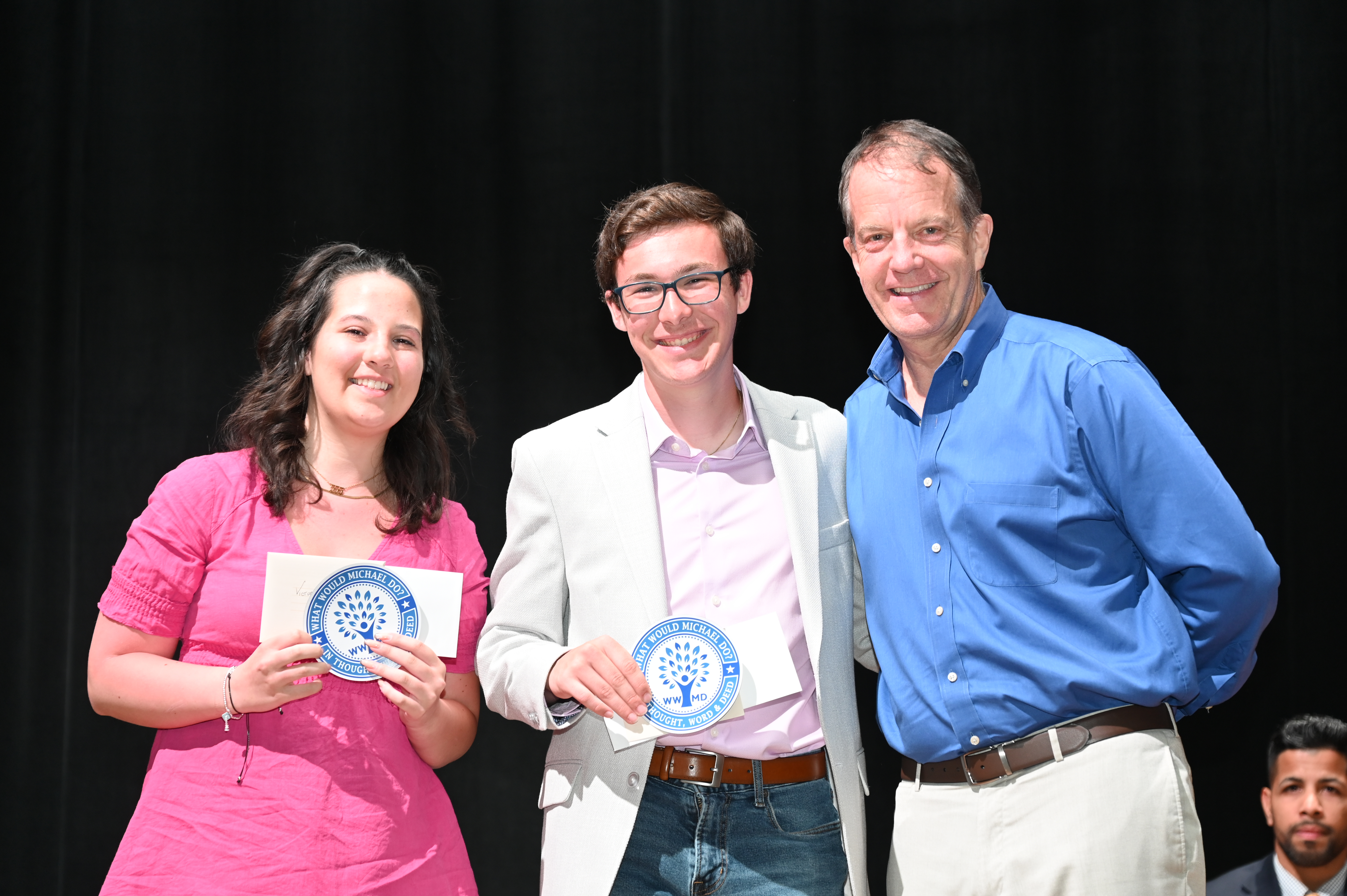  Victoria Befumo and Mikah Schueller with Robert Gilmor III.  