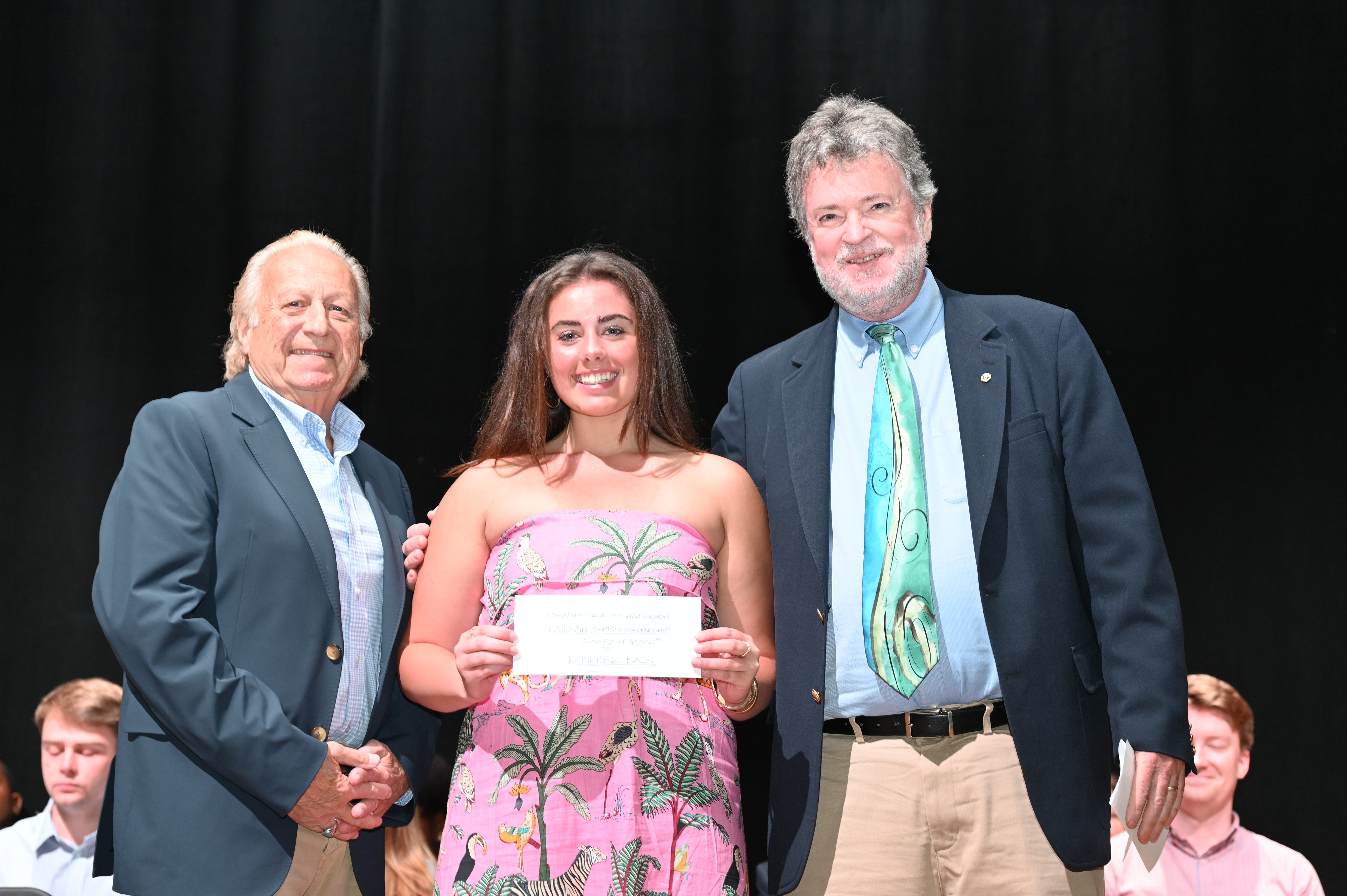  Quentin Sammis Award recipient Kate Balm with Gil Picard and John Reilly.  