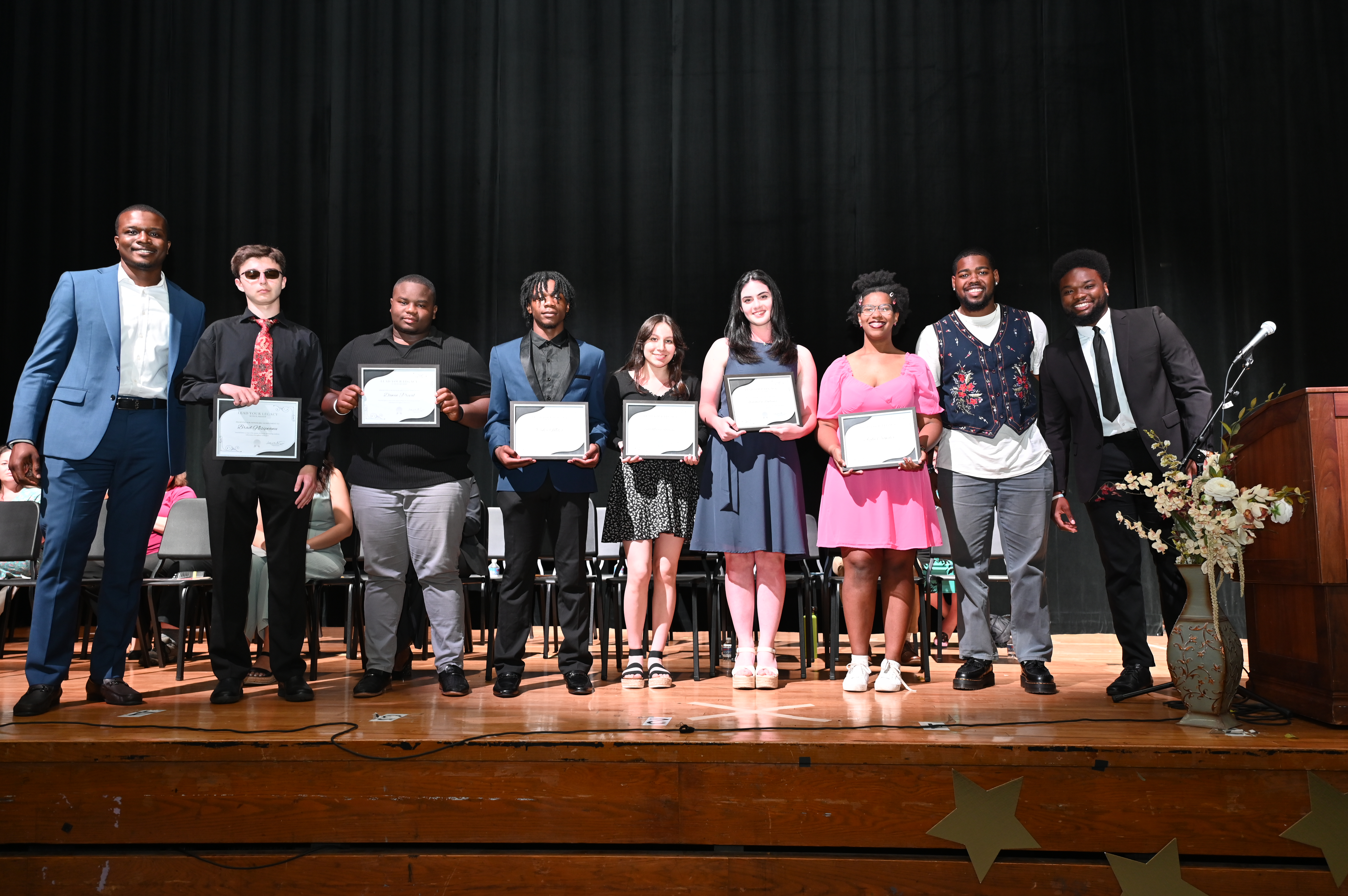  Lead Your Legacy Award recipients with Leaders of the New School officials   