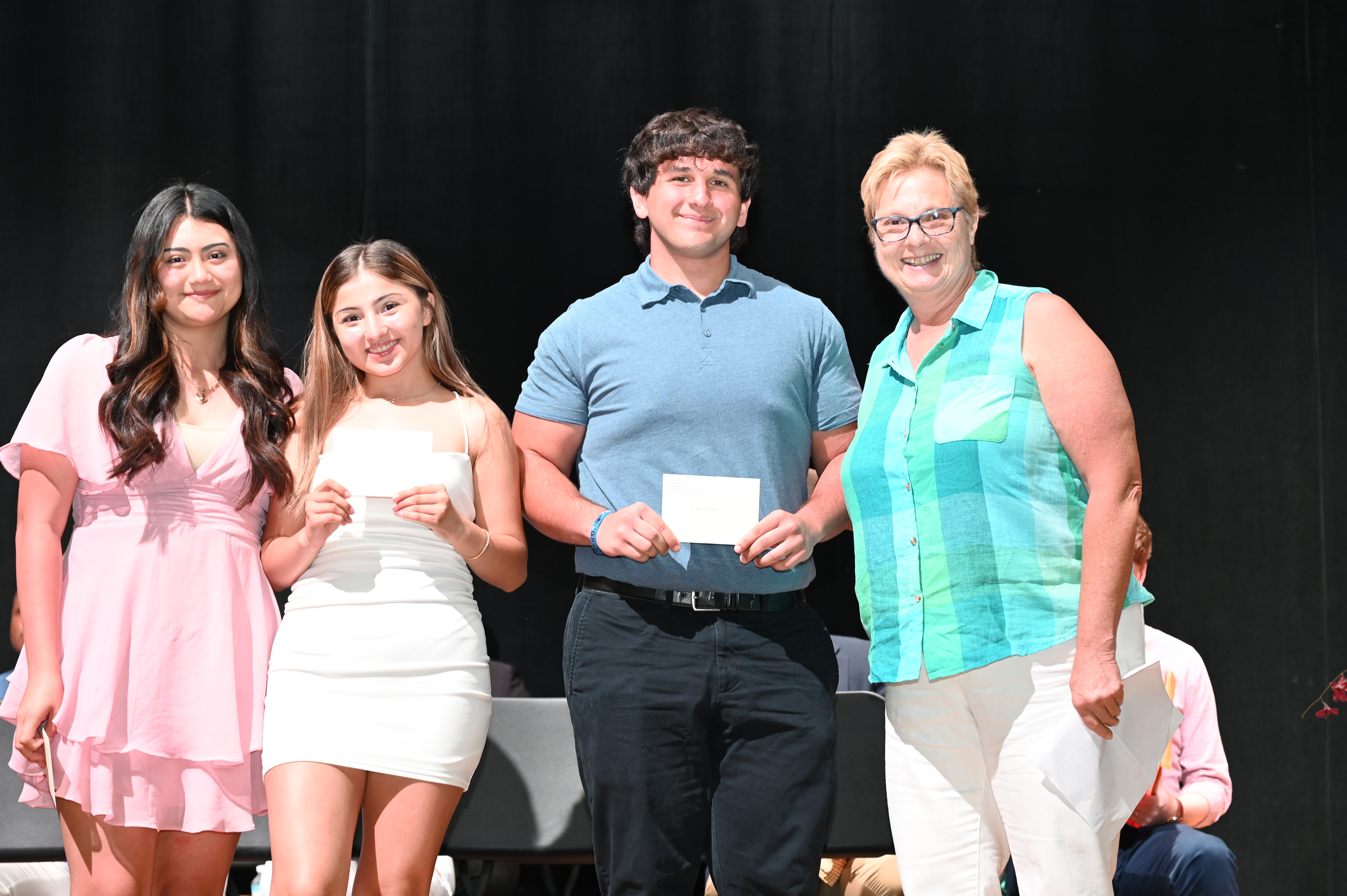  HARTE President Martha Ironman with Alejandra Arana Villegas, Julie Reyes-Fuentes and Vito Aloe   