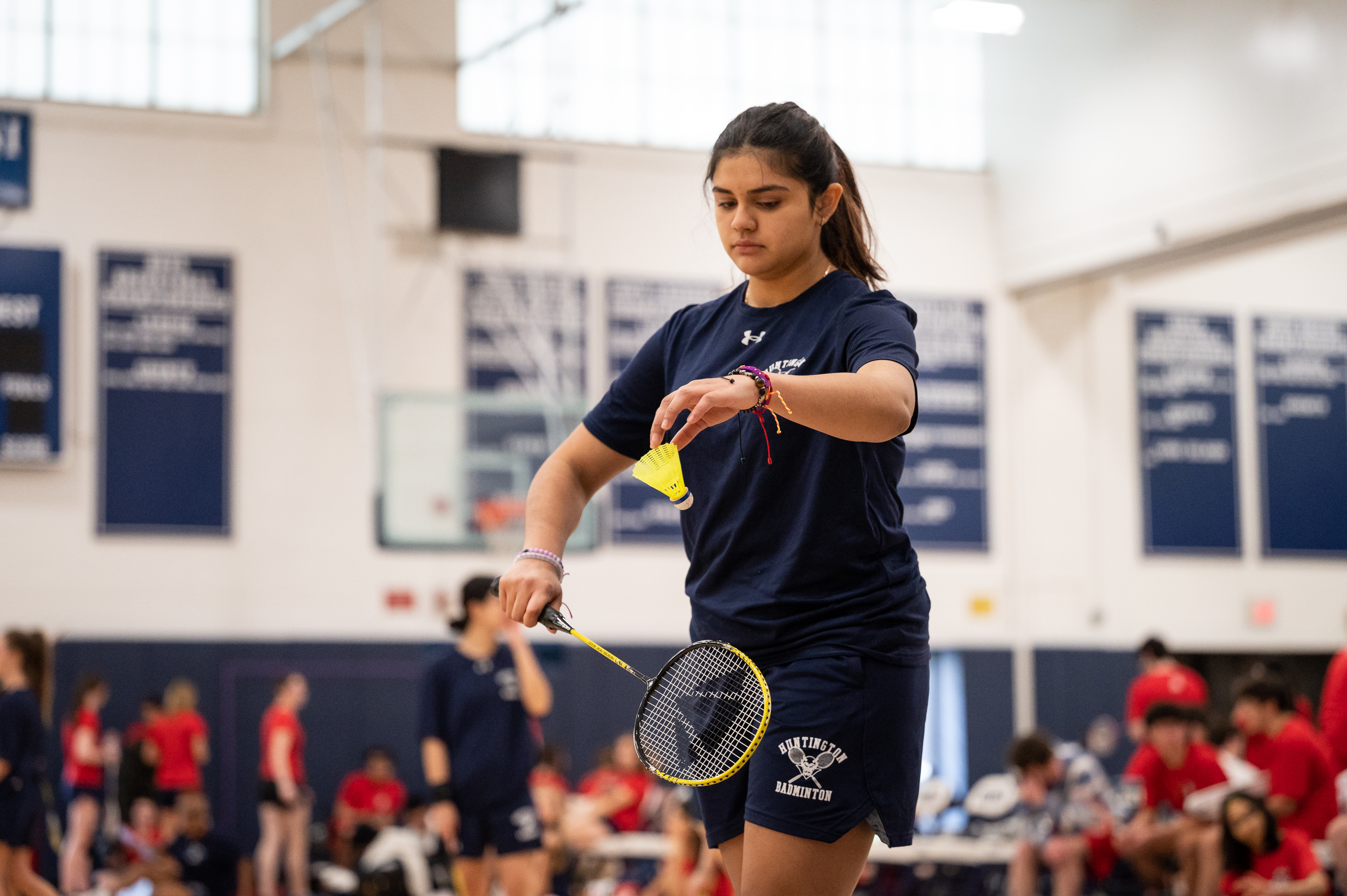  Huntington's first ever varsity girls' badminton team took to the courts this past spring. (Darin Reed photo (1)  