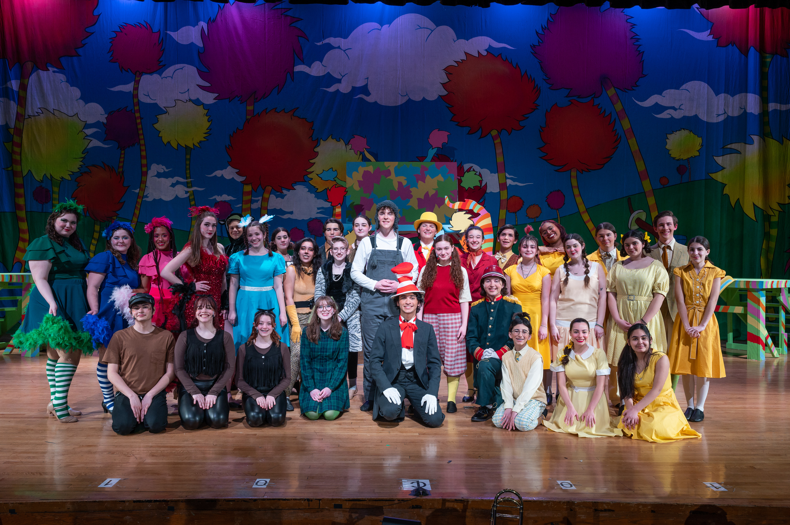  The case of the Huntington drama club's production of Seussical. (Darin Reed photo.)  