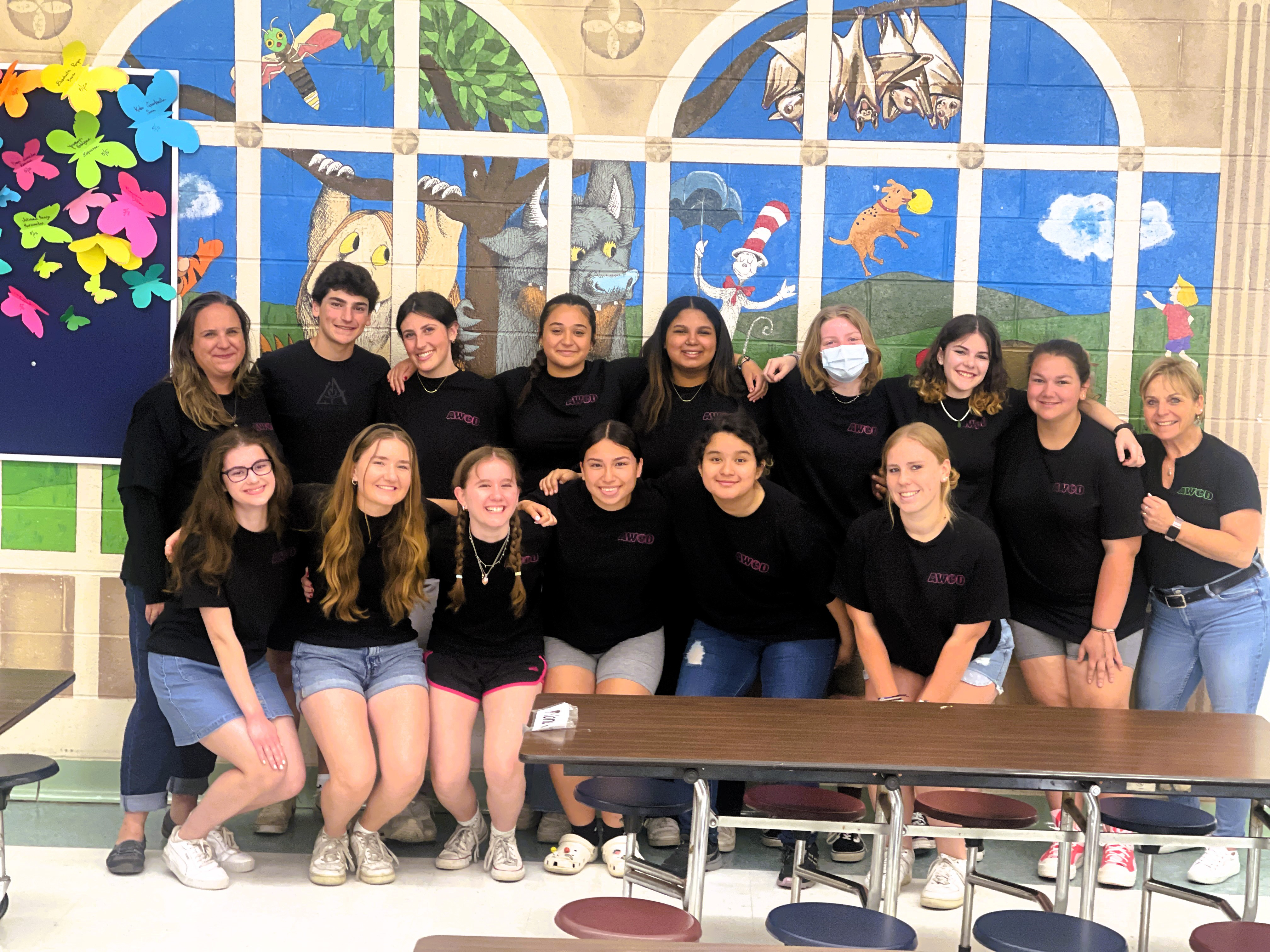  AWOD club members presented training sessions at Woodhull School.  