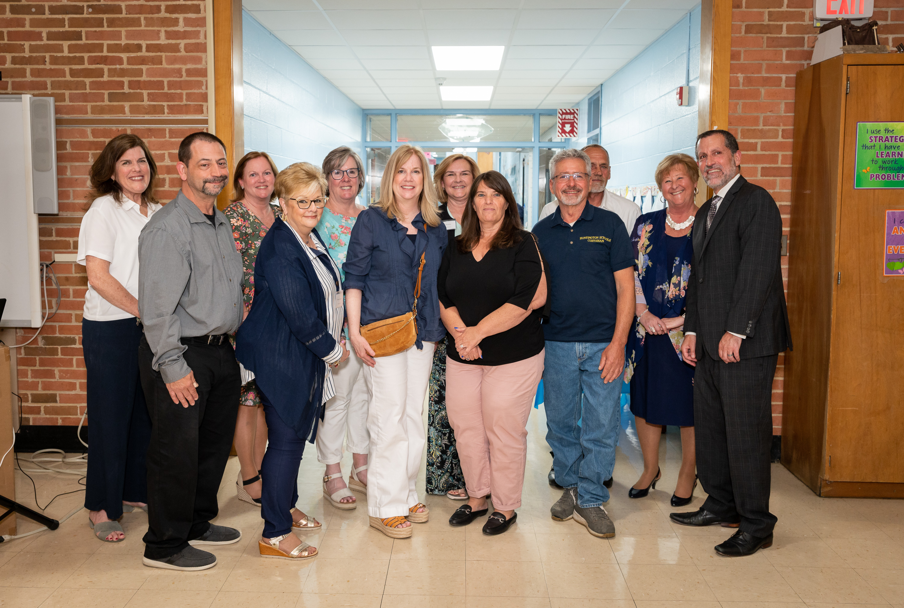  Soon to be retirees with Superintendent James W. Polansky  