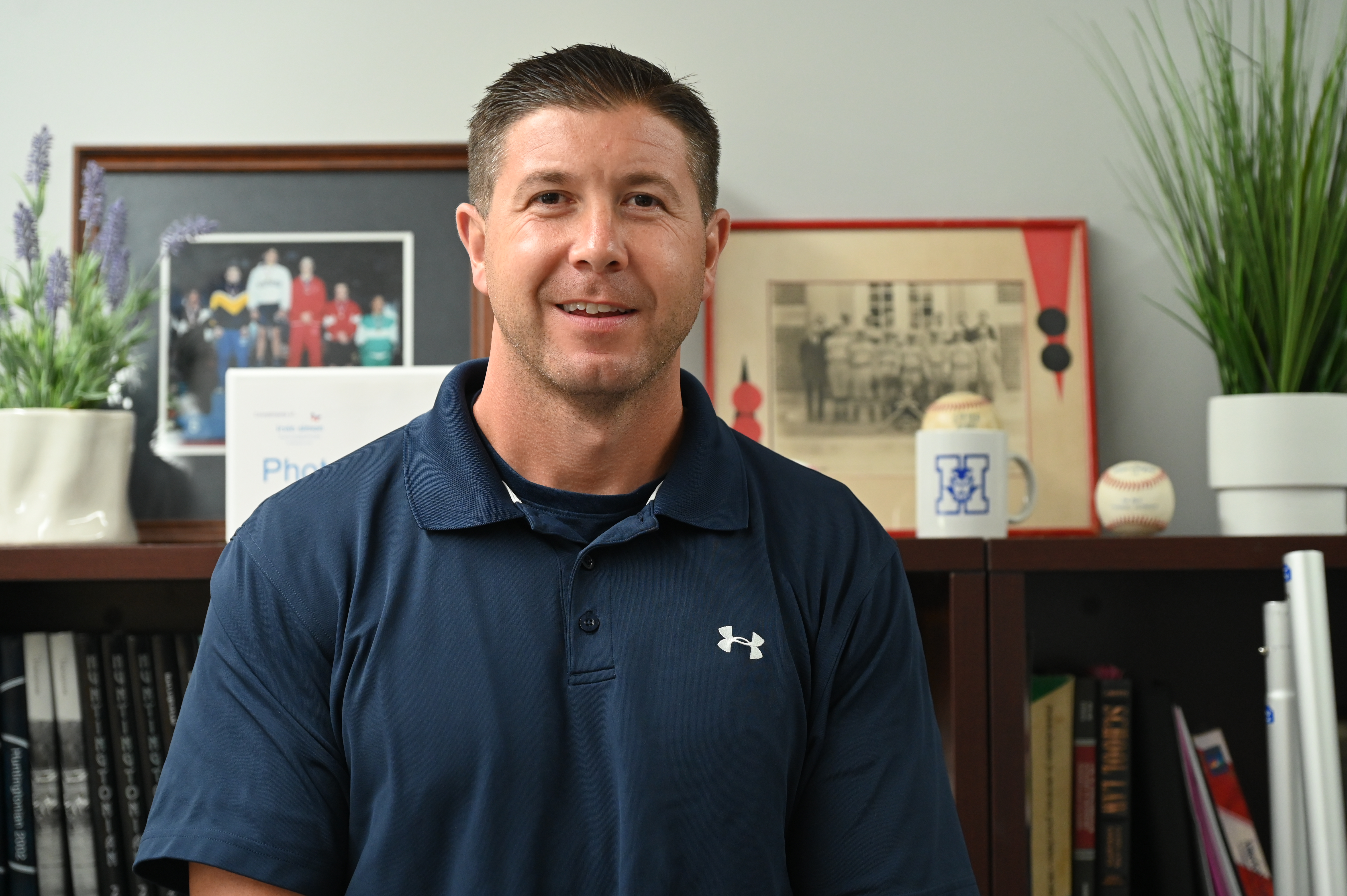  New Huntington High School varsity baseball head coach John Romano   