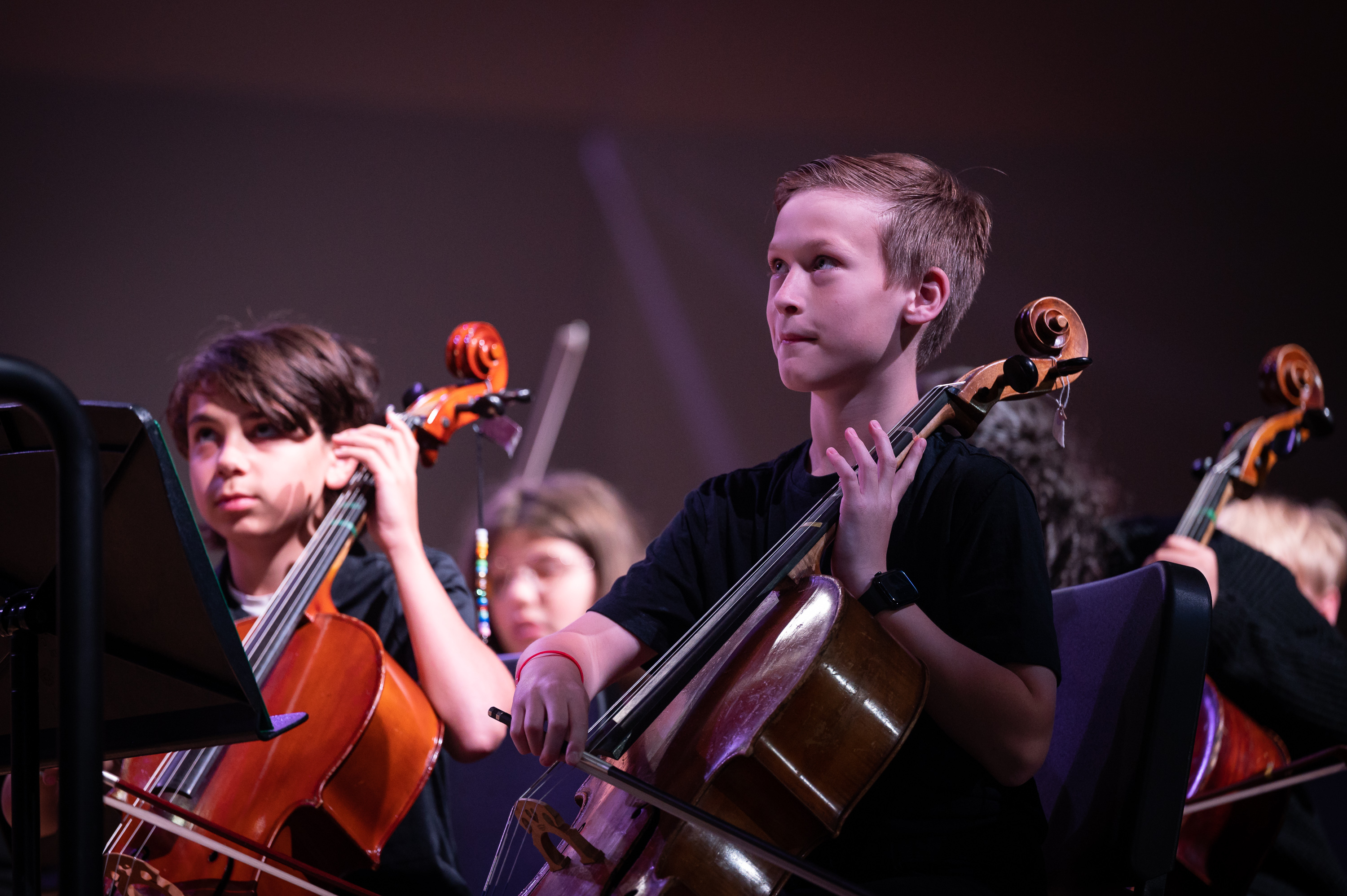 Huntington elementary grade level students were thrilled to perform. (Darin Reed photo)  