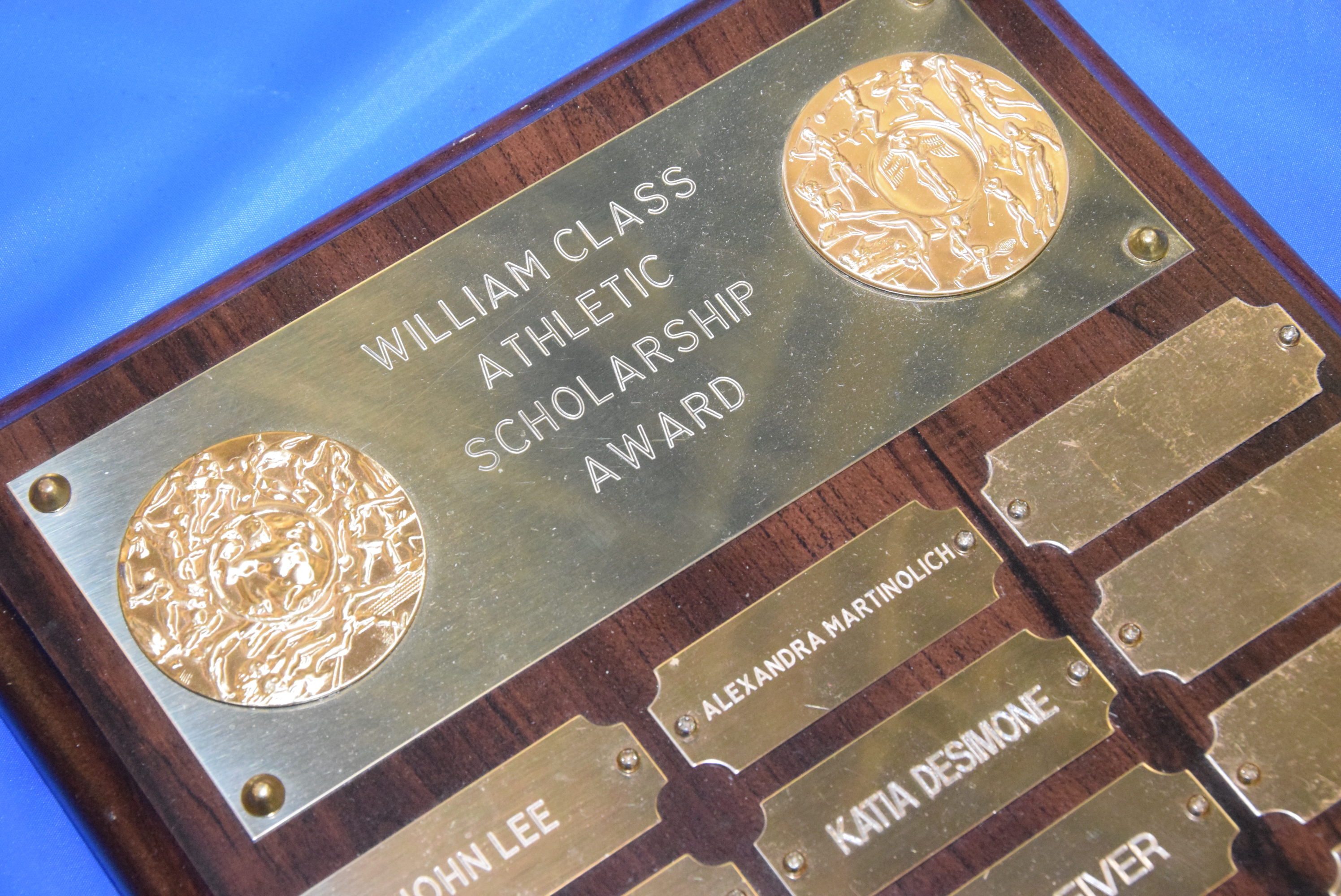  The William Class Scholarship Award will be presented to a three-sport athlete.  
