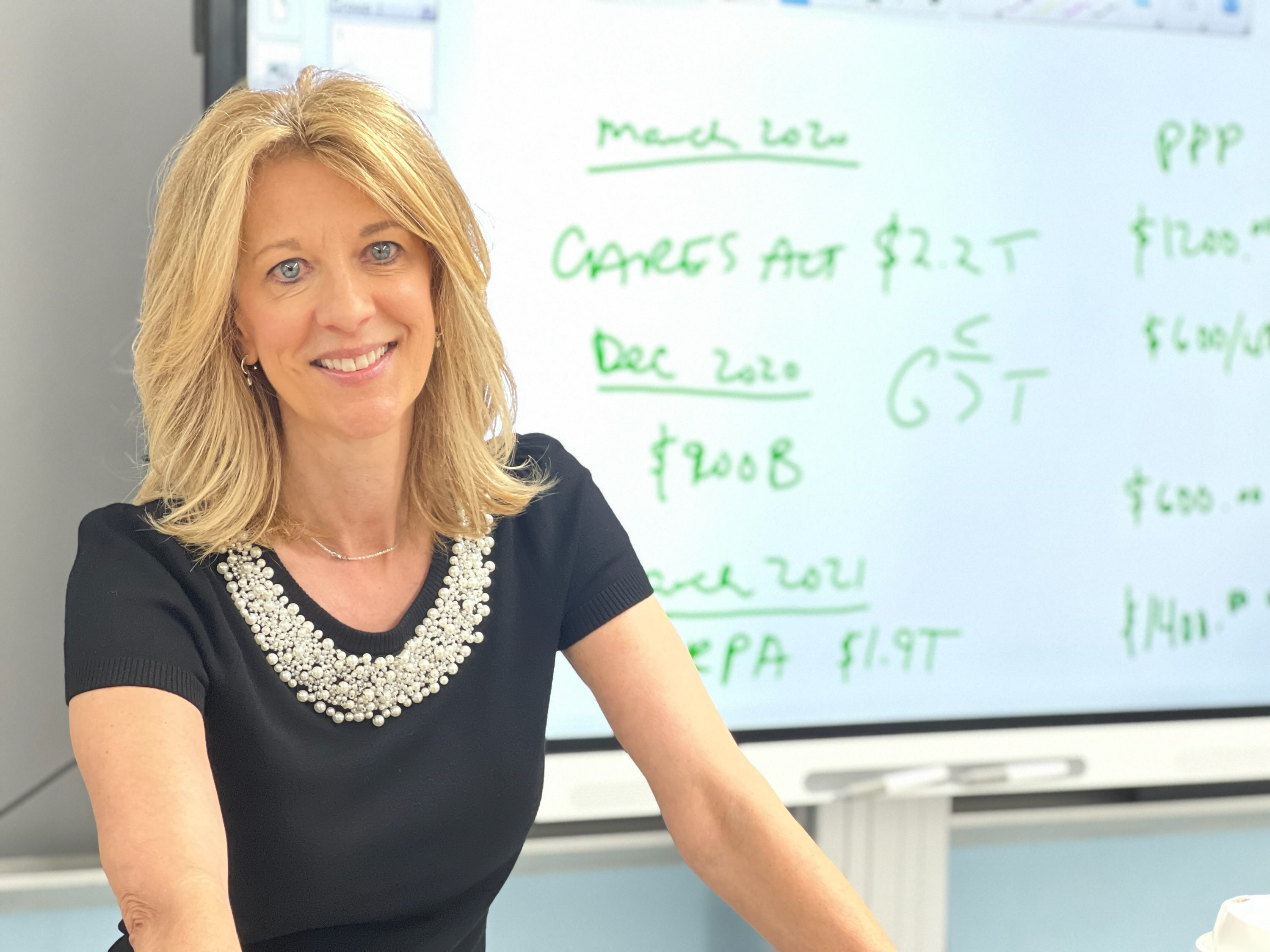  Stony Brook Professor of Economics Stephanie Kelton at Huntington High School.  