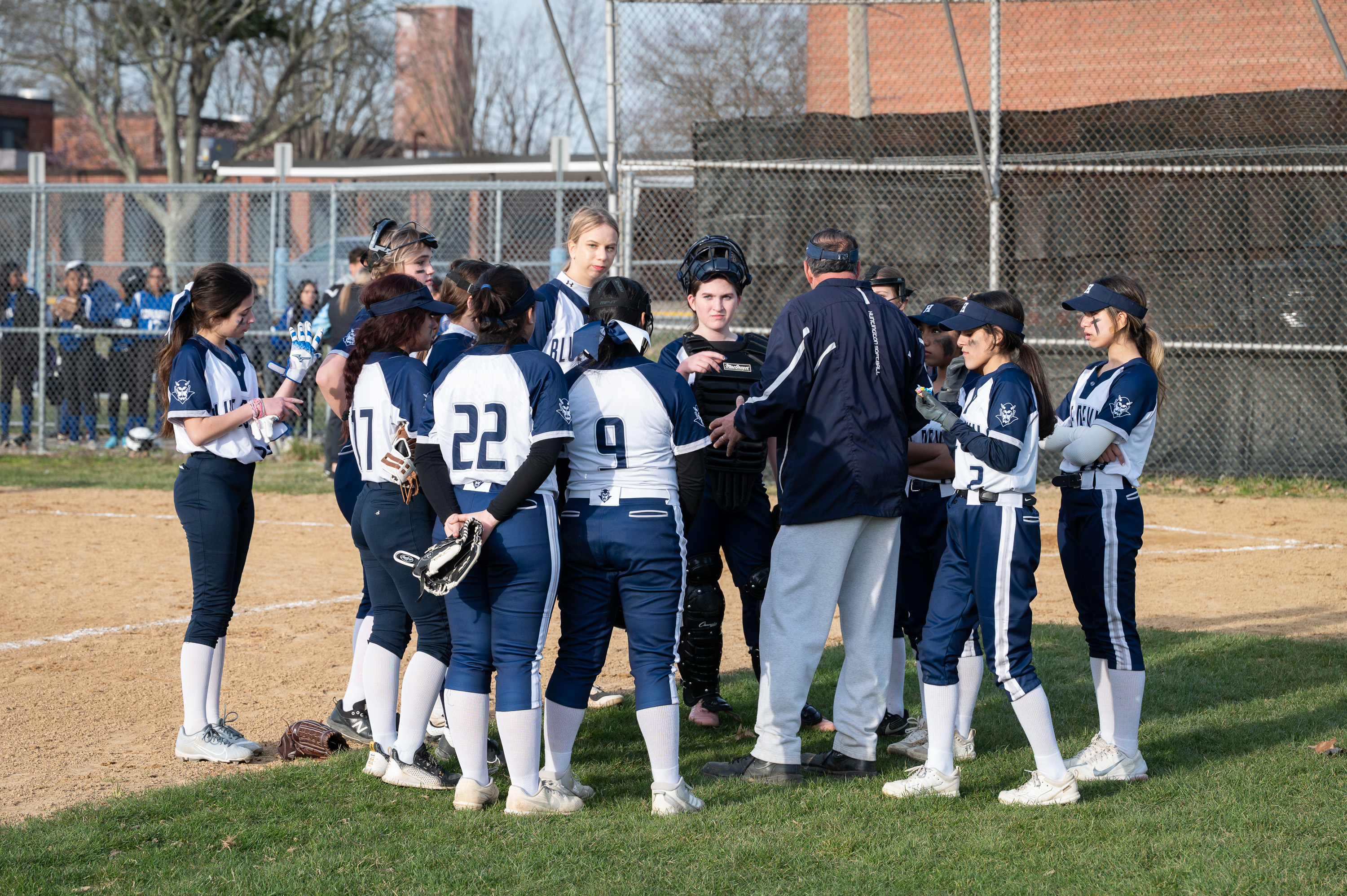 The Blue Devil JV worked hard under coach Jim Byrnes. (Darin Reed photo.)