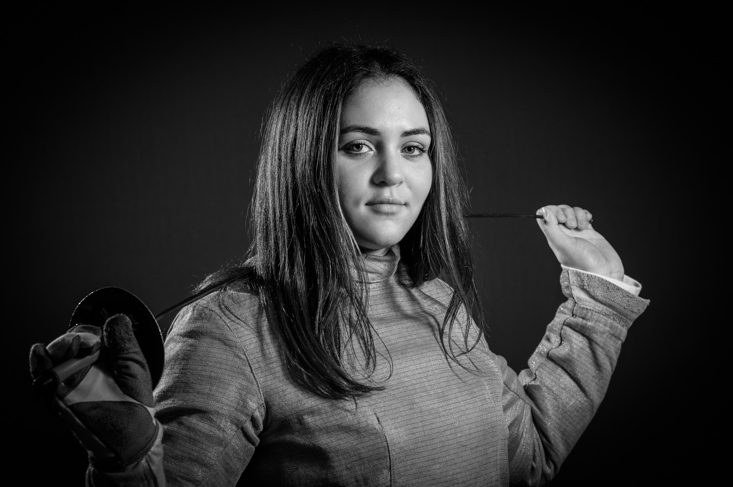  Huntington senior Haileigh Smith finished second in Suffolk in women's sabre fencing. (Darin Reed photo)  