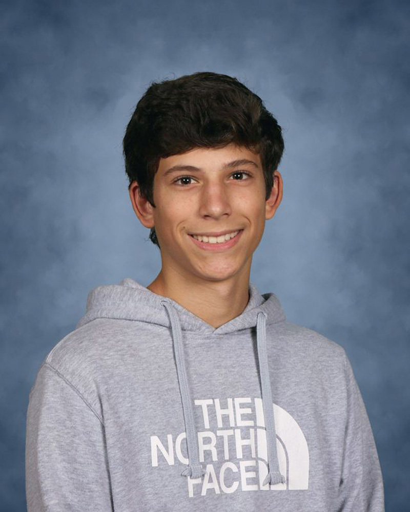  Huntington High School junior Christopher Grover.    