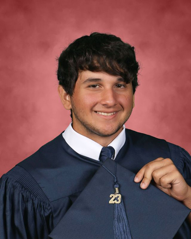  Huntington High School senior Vito Aloe.  