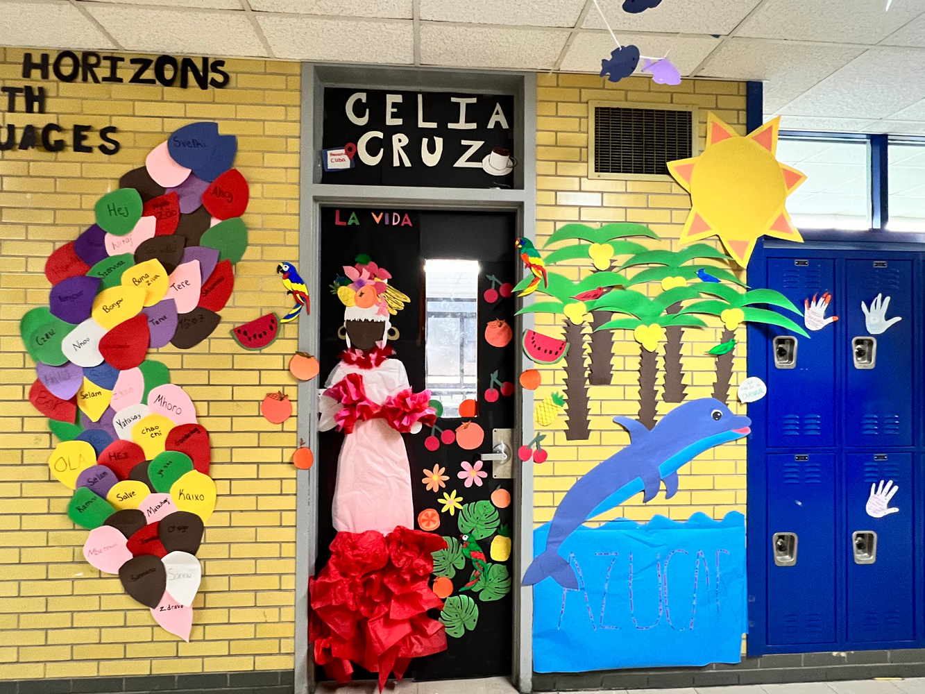  Huntington hallways were decorated for World Language Week   