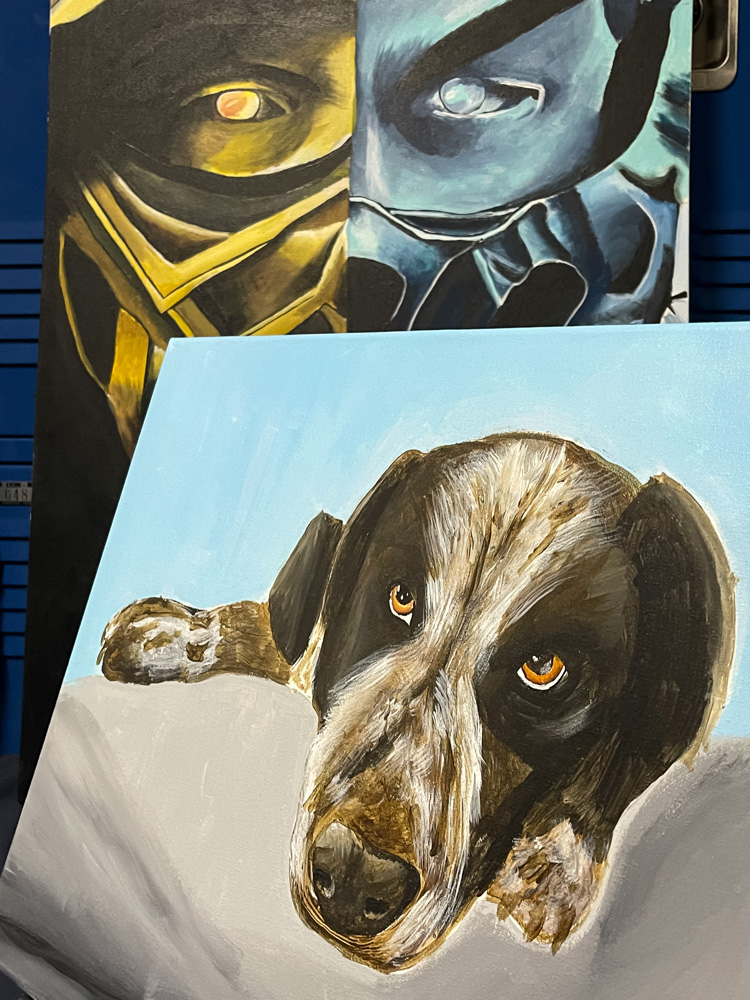  Huntington art teachers put their own work on exhibit. (Darin Reed photo)  