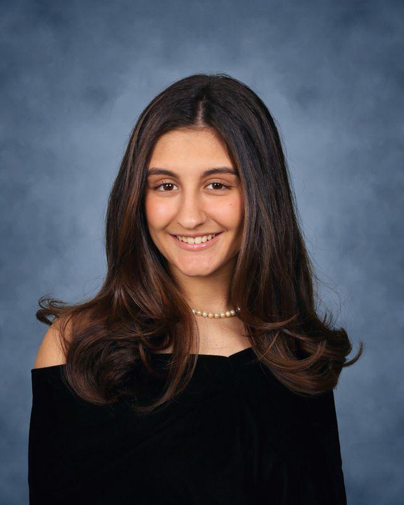  Huntington High School senior Talia Addeo.  