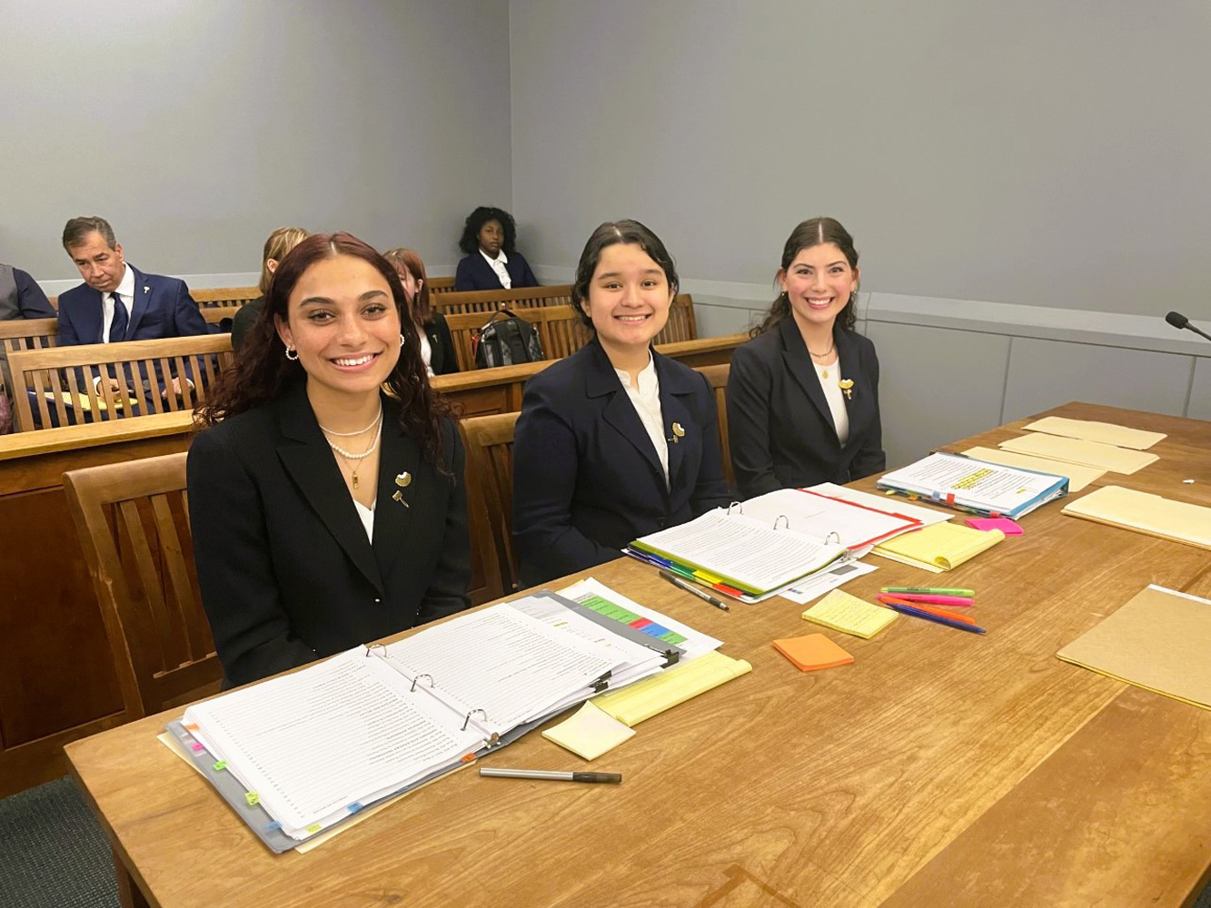  Huntington attorneys Elizabeth James, Angie Hernandez-Ramos and Nina Fascilla   