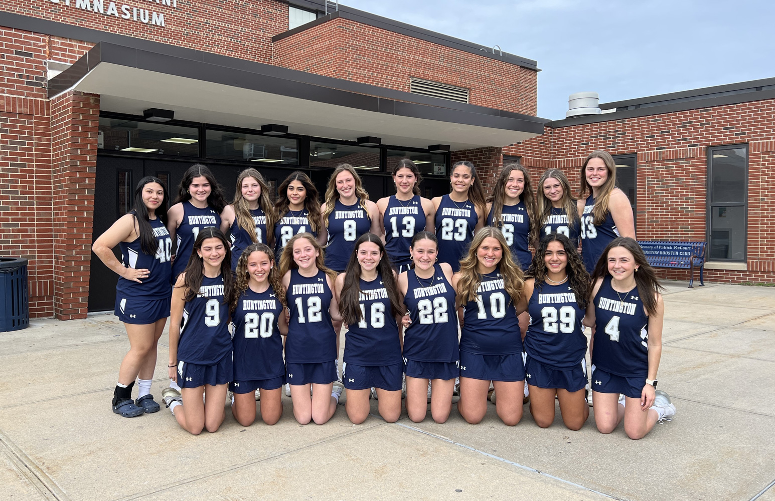  The Huntington varsity girls' lacrosse team.   