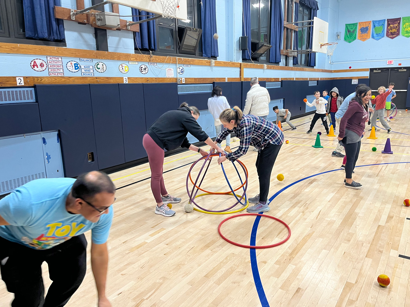 Southdown families celebrate fitness night