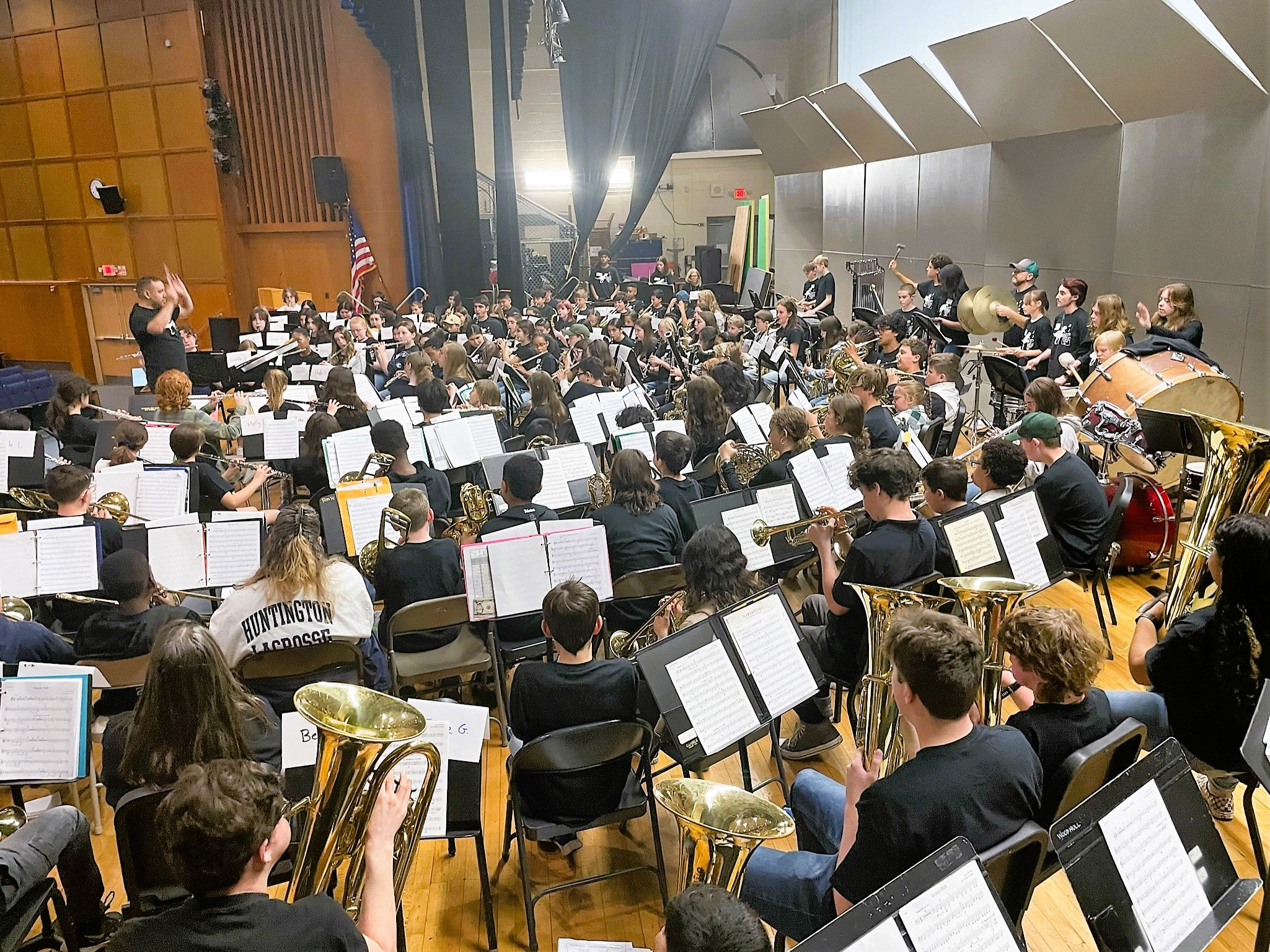  The stage was filled for culminating performances at Band Fest 2023.  