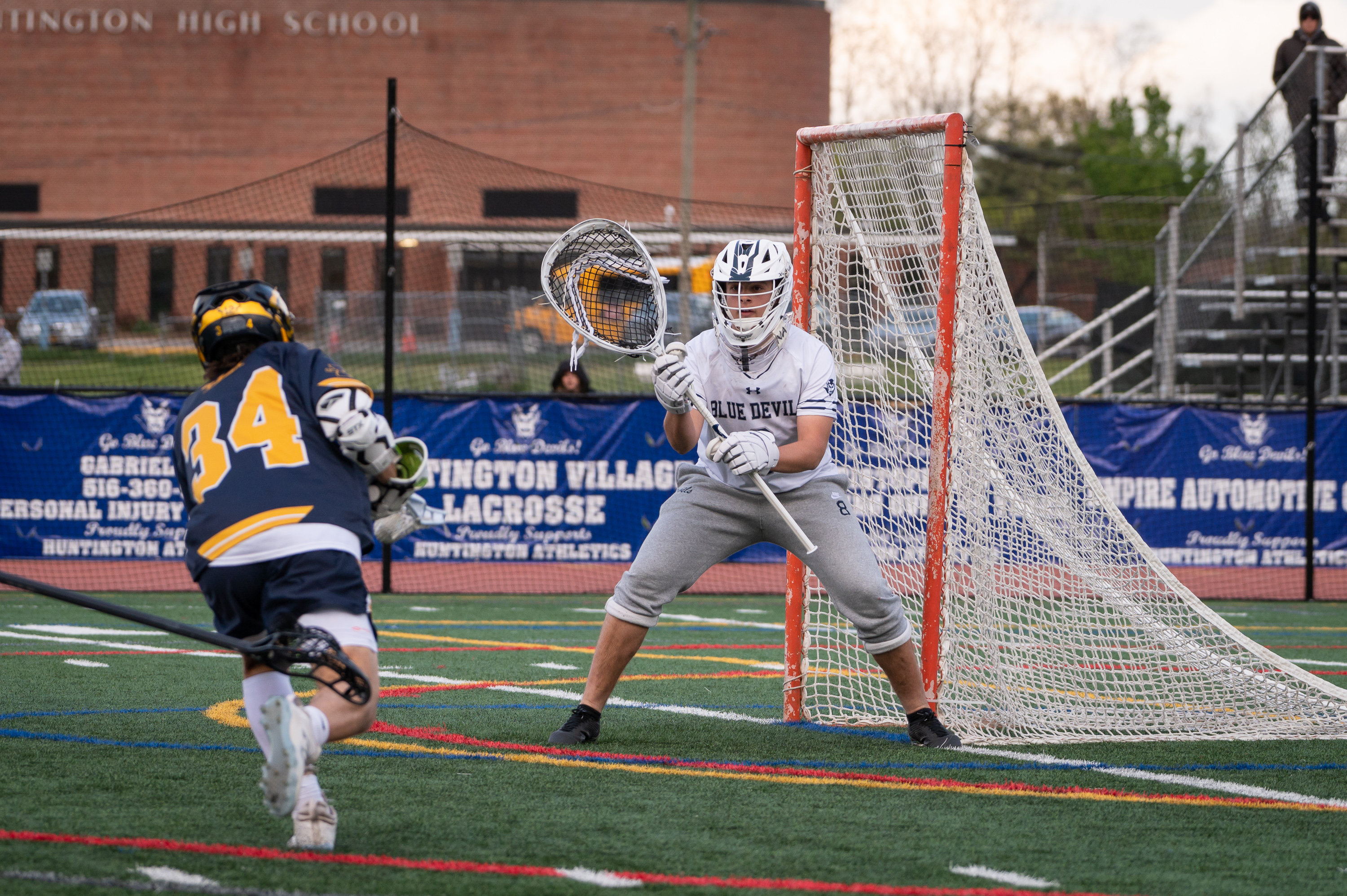  SammyMac Arner has been sensational in goal for Huntington. (Darin Reed photo)  