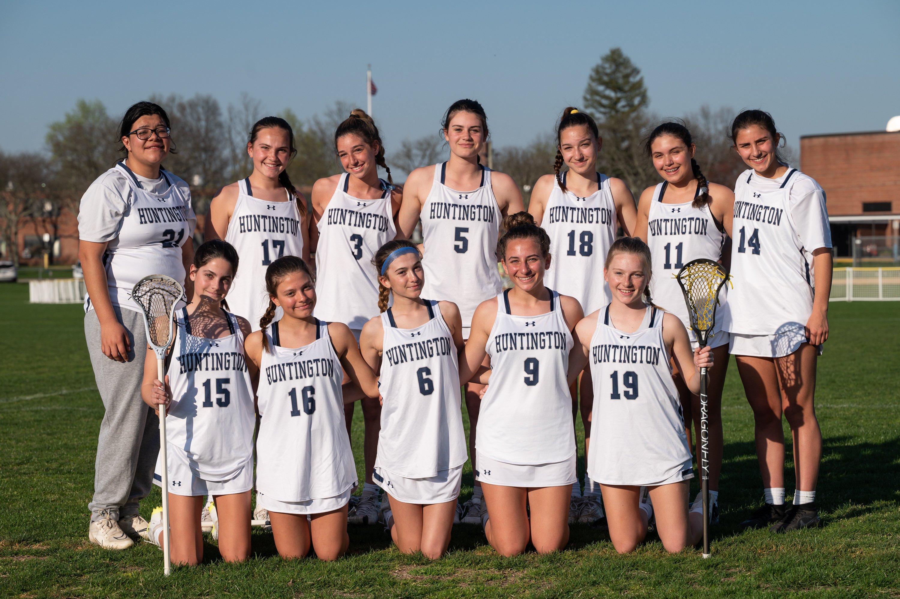  The Huntington junior varsity girls' lacrosse team. (Darin Reed photo.)  
