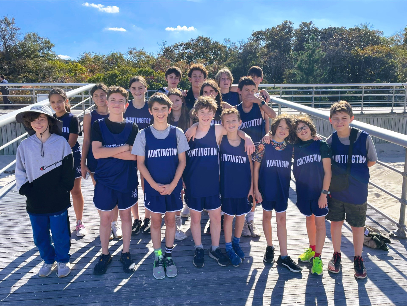  The Finley Middle School boys and girls cross country teams   