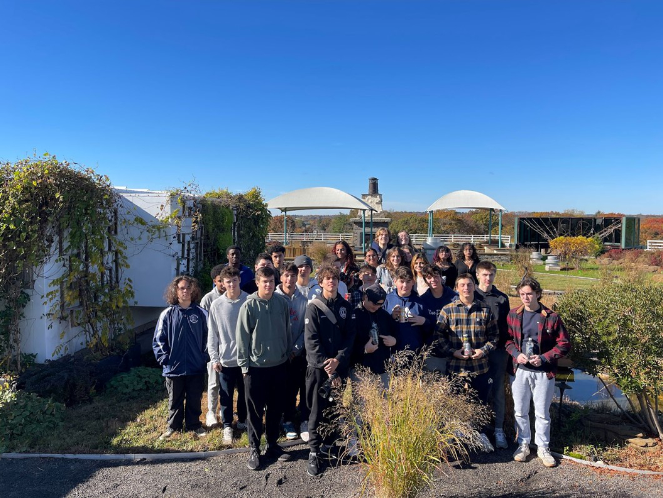  AltCapThe Huntington students outdoors on the corporate campus tion  