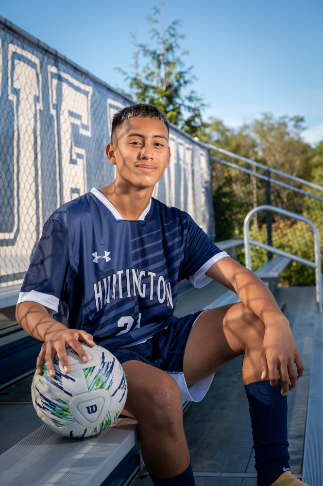  Huntington sophomore Manuel Orellana.  