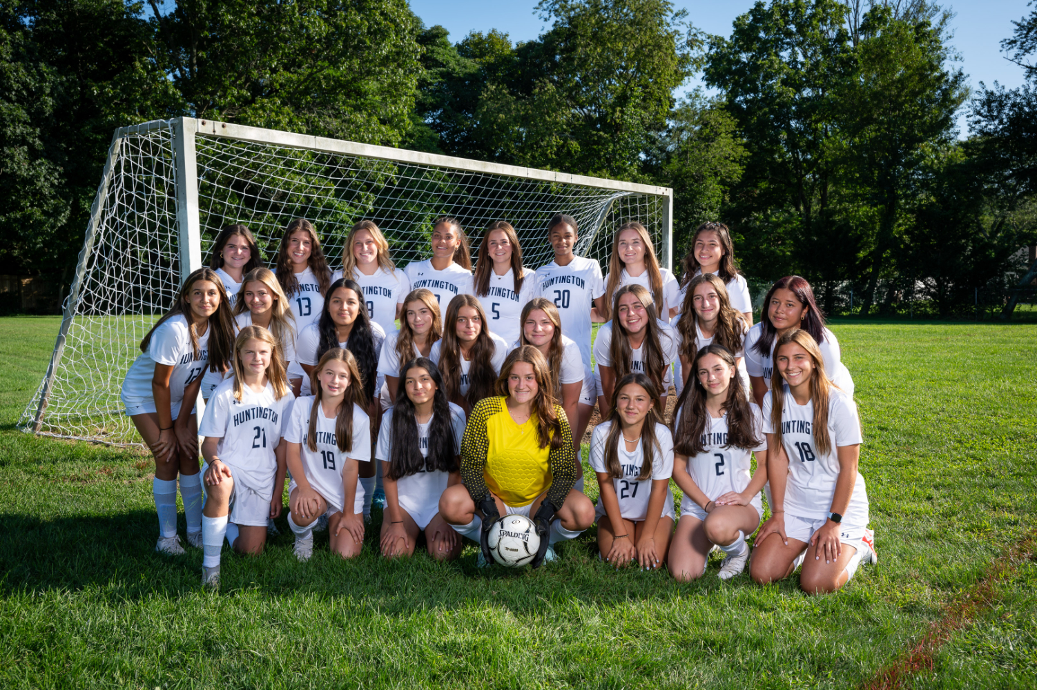  The 2023 Huntington varsity girls' soccer team. (Darin Reed and Rachel Learned photo.)  