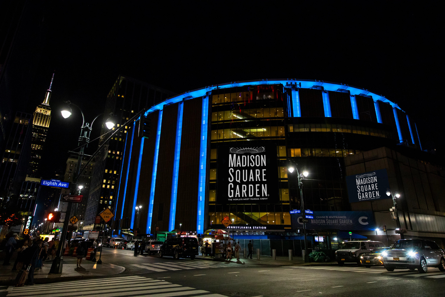  Madison Square Garden at 7th Avenue and 33rd Street in Manhattan.  