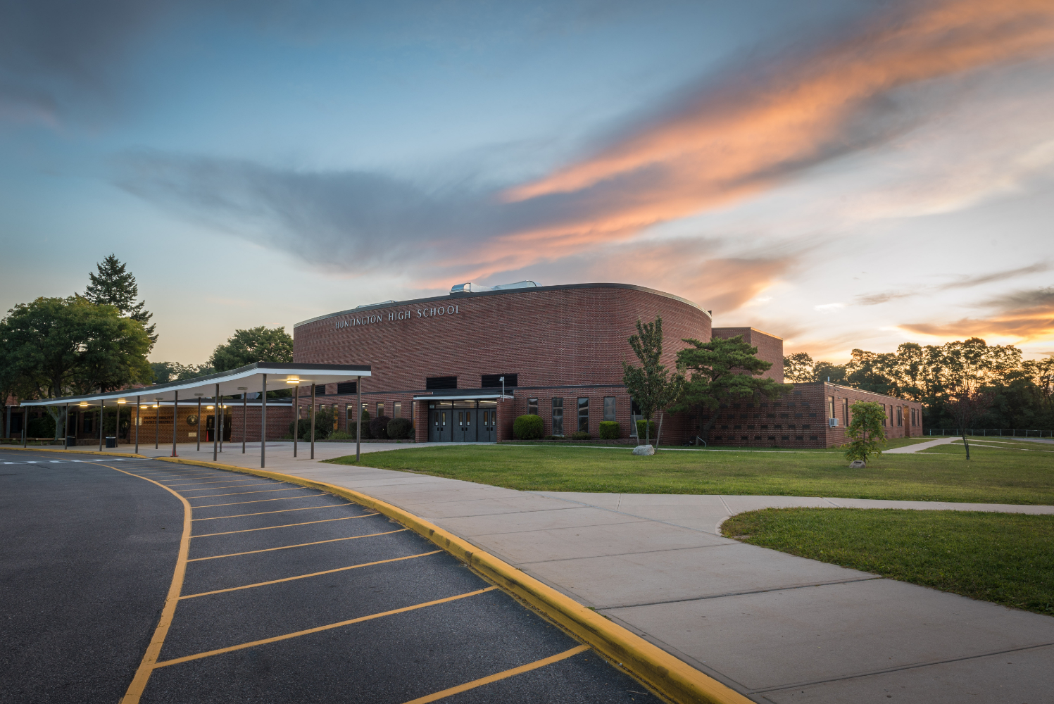  Beautiful Huntington High School at dawn. (Darin Reed photo.)  