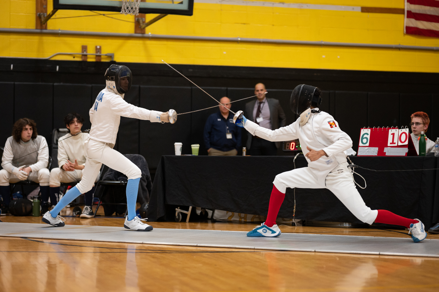  Huntington's fencers have been joined by Harborfields to create a superteam. (Darin Reed photo.)  