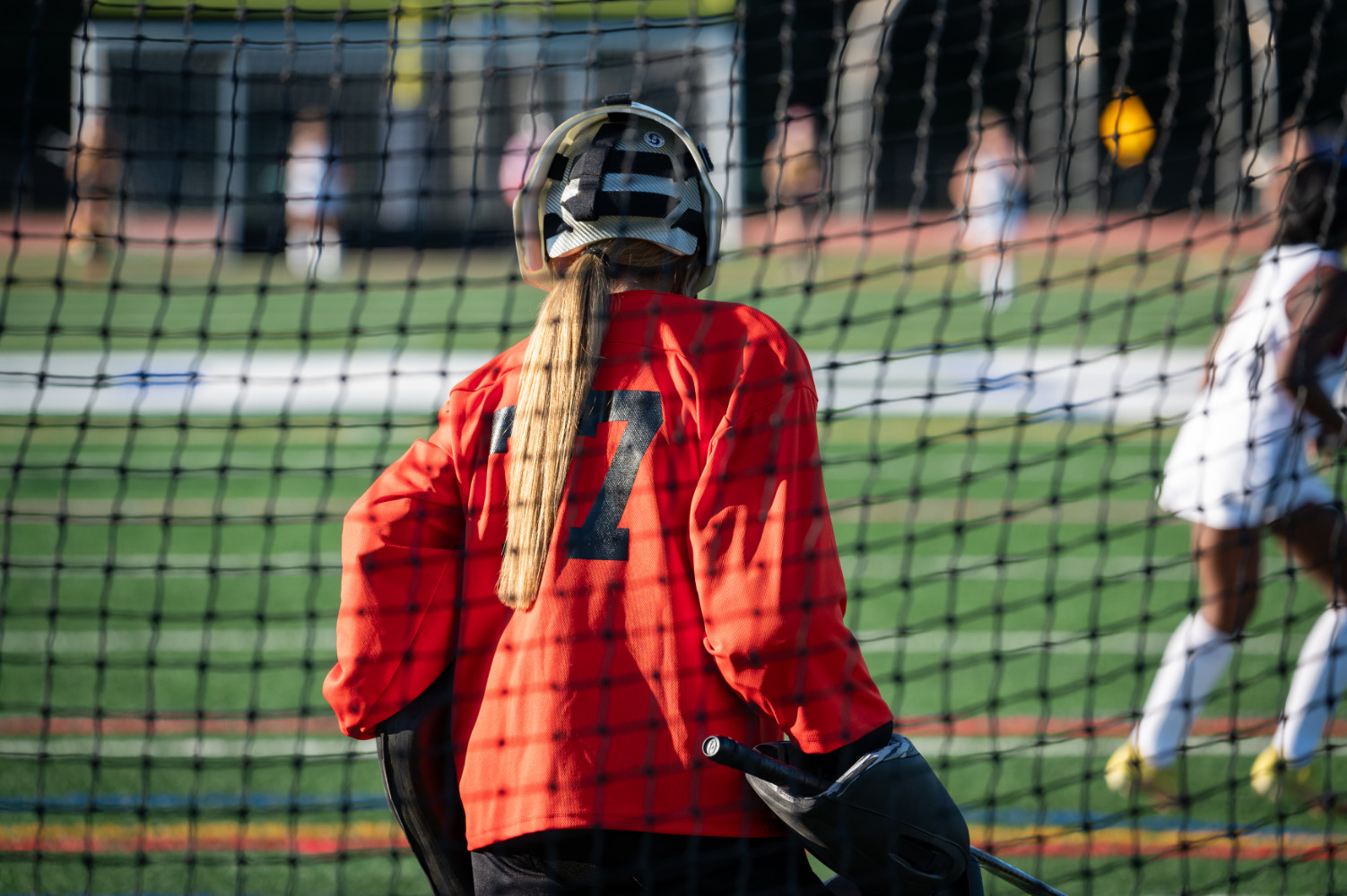  Goalie Sophia Weiss has been magnificent for Huntington. (Darin Reed photo.)  