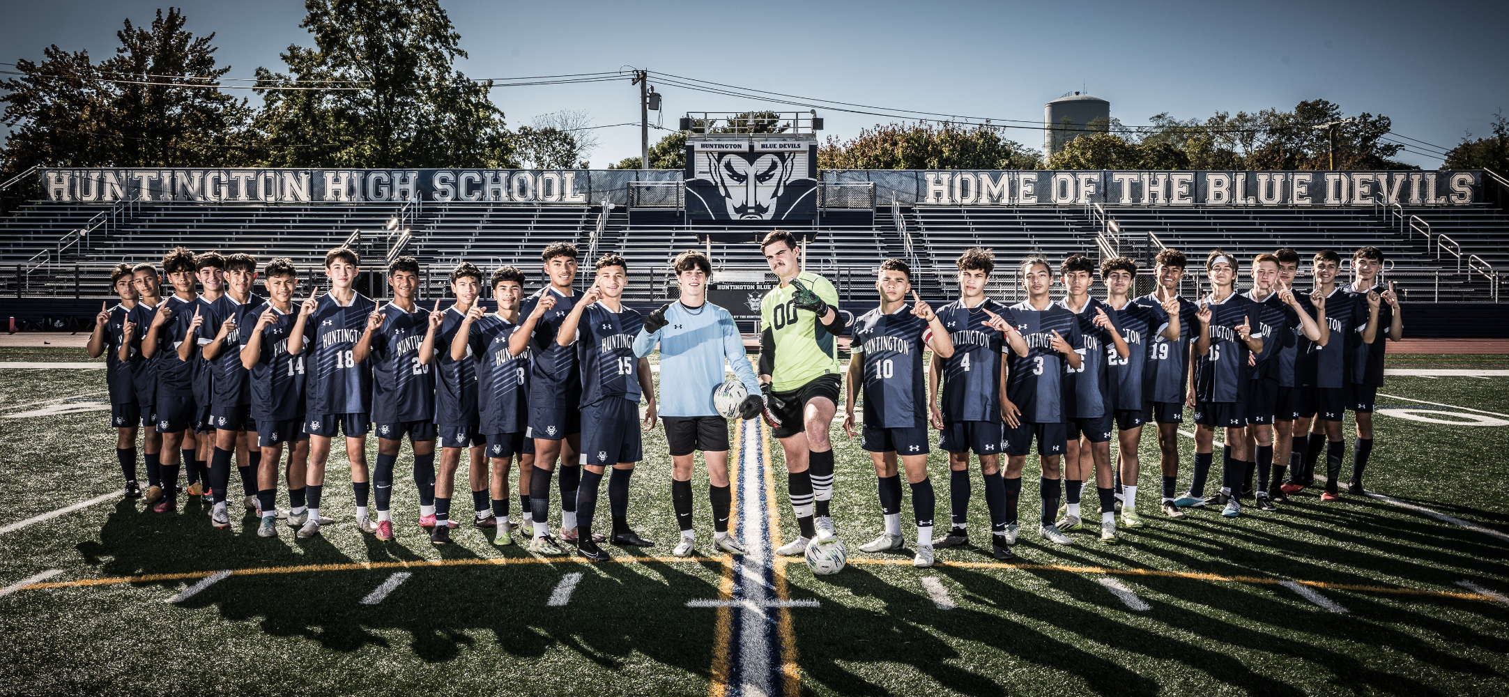  The 2023 Blue Devil varsity boys' soccer team. (Darin Reed and Rachel Learned photo.)  