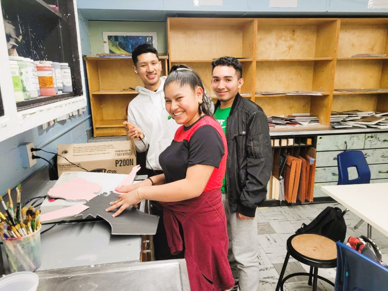 Dozens of Creative Crafts students participated in the project.