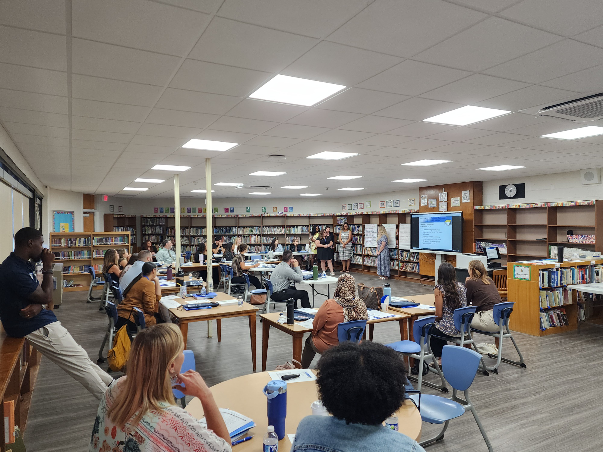 New faculty members gathered for workshops in the Jack Abrams STEM Magnet School library (3)